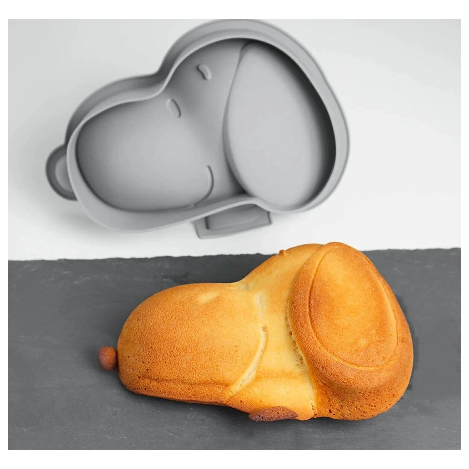 Peanuts Tava de copt din silicon Snoopy grey poza produsului