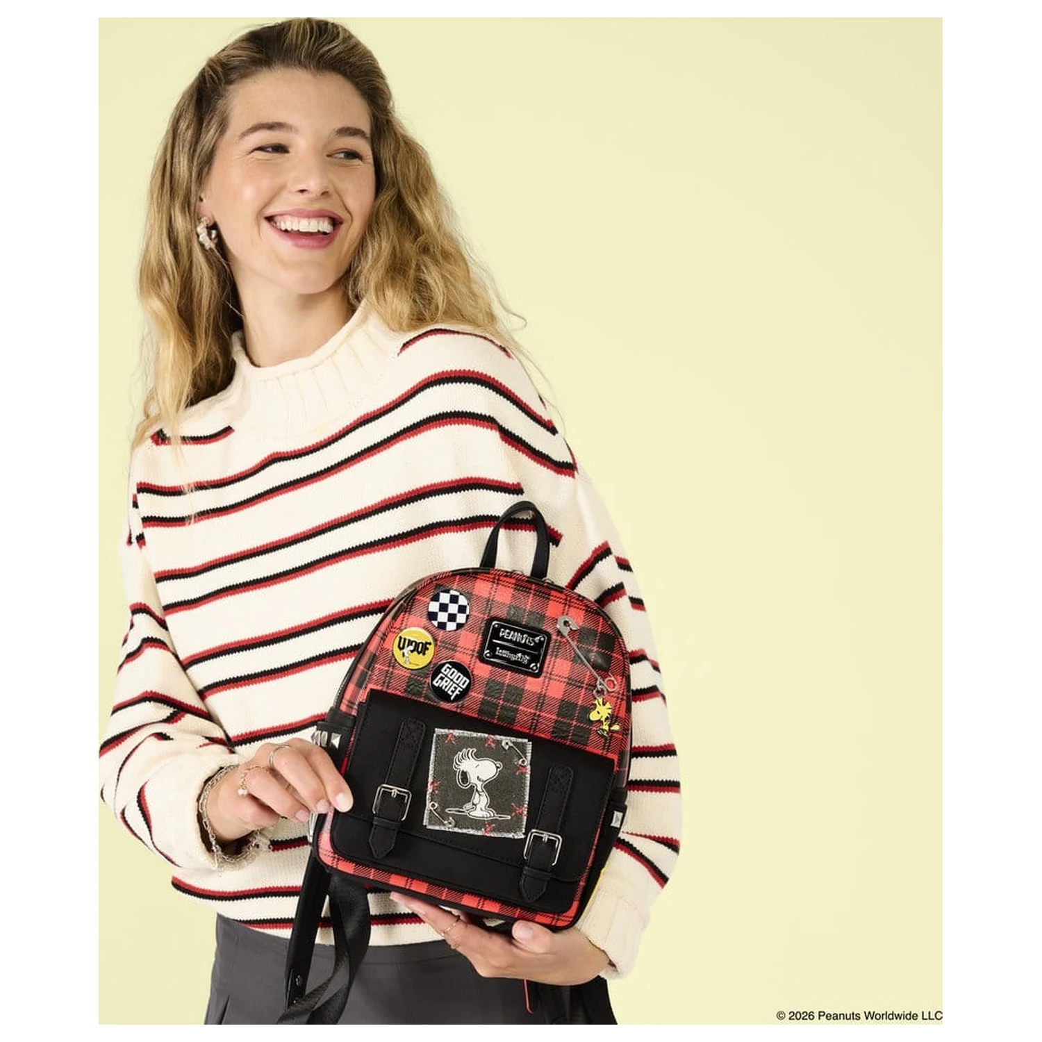 Rucsac mini Peanuts by Loungefly Snoopy Grunge poza produsului