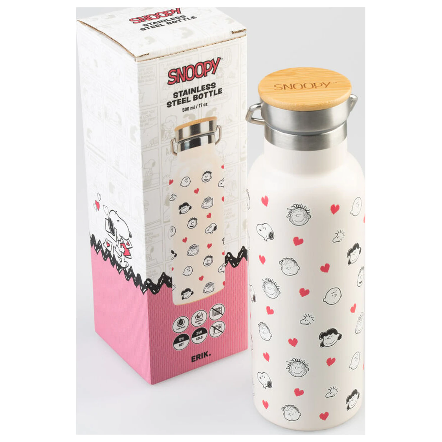 Peanuts Snoopy Sticla din otel inoxidabil 500ml poza produsului