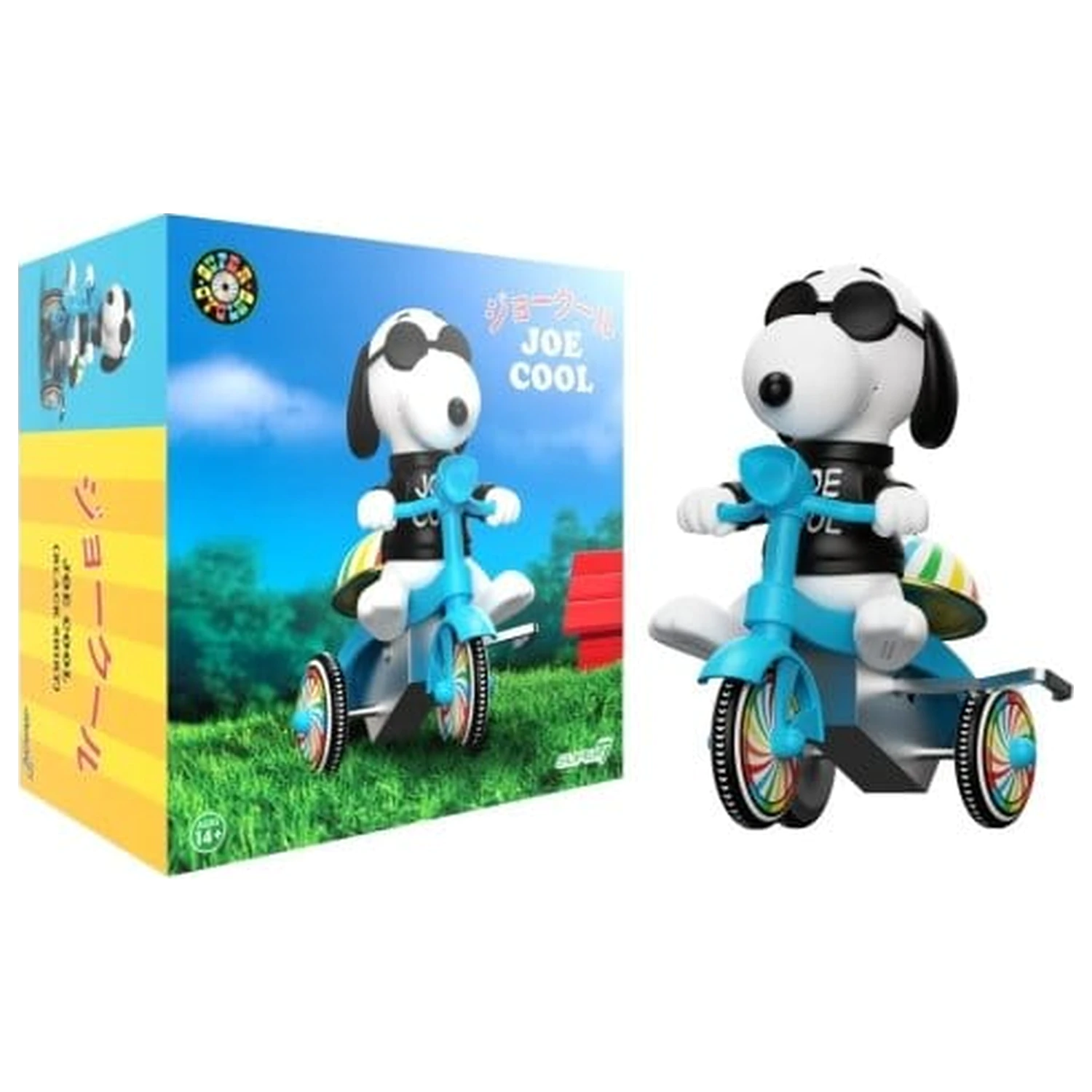 Peanuts Super Cycles Vehicul Joe Cool (Negru cu Triciclu Albastru) poza produsului