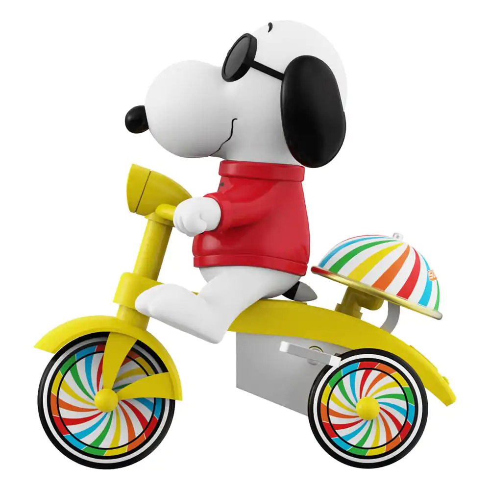 Figurină de acțiune Peanuts Super Cycles Joe Cool (Roșu cu tricicletă galbenă) 13 cm poza produsului
