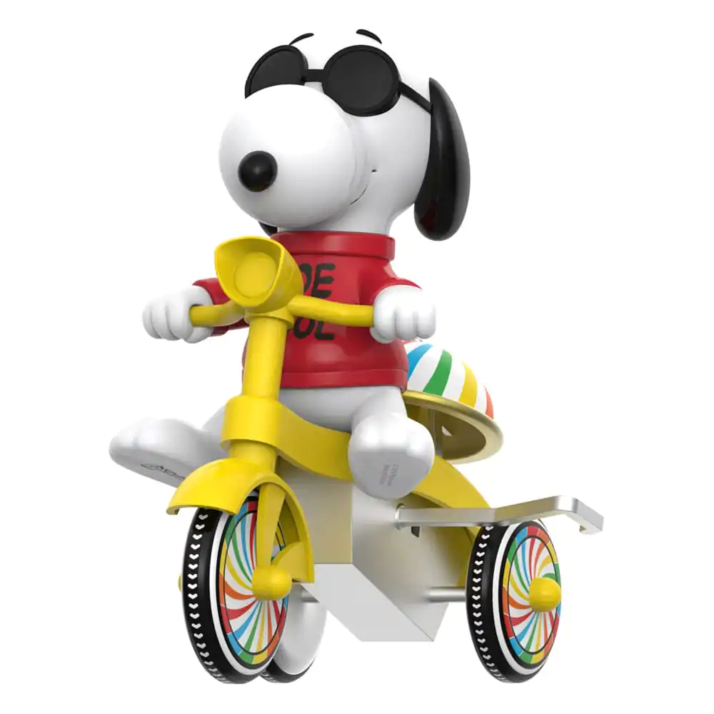 Figurină de acțiune Peanuts Super Cycles Joe Cool (Roșu cu tricicletă galbenă) 13 cm poza produsului