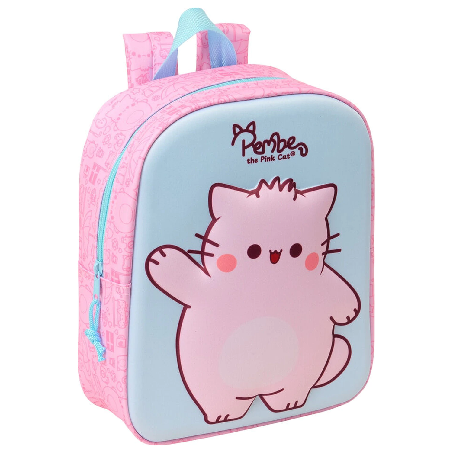 Pembe The Pink Cat rucsac 3D 27cm poza produsului