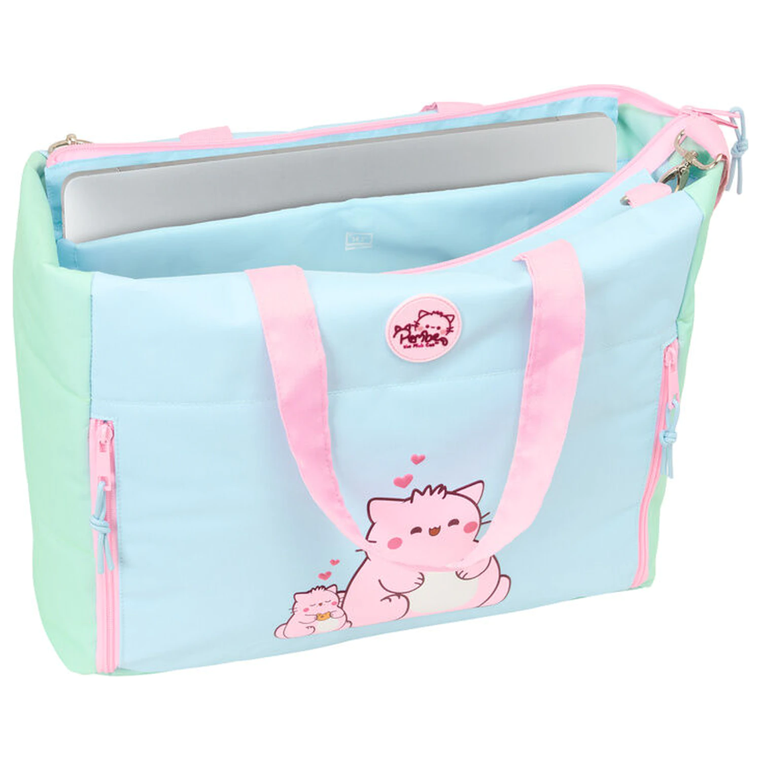 Pembe The Pink Cat geanta laptop poza produsului