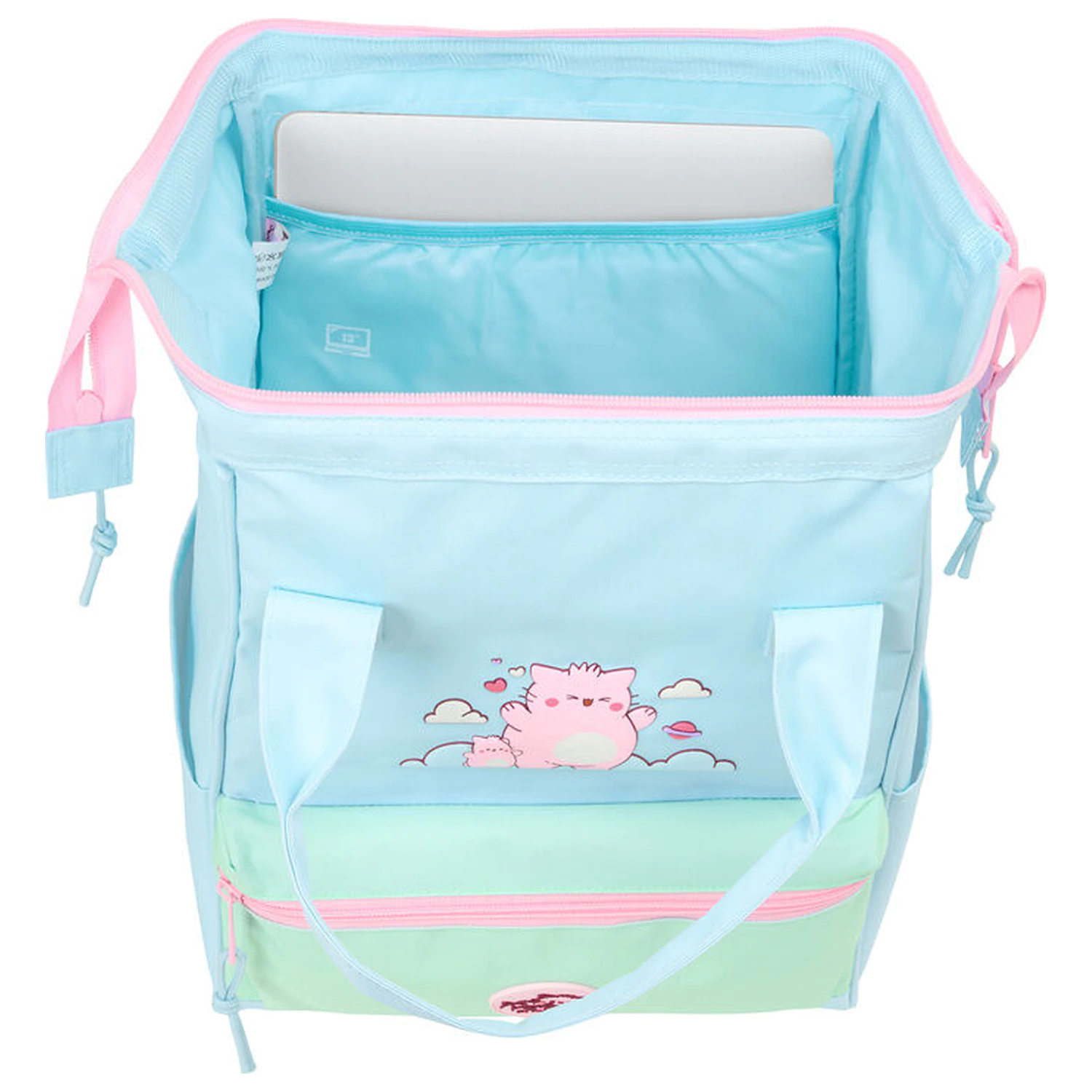 Pembe The Pink Cat rucsac cu laptop case 40cm poza produsului