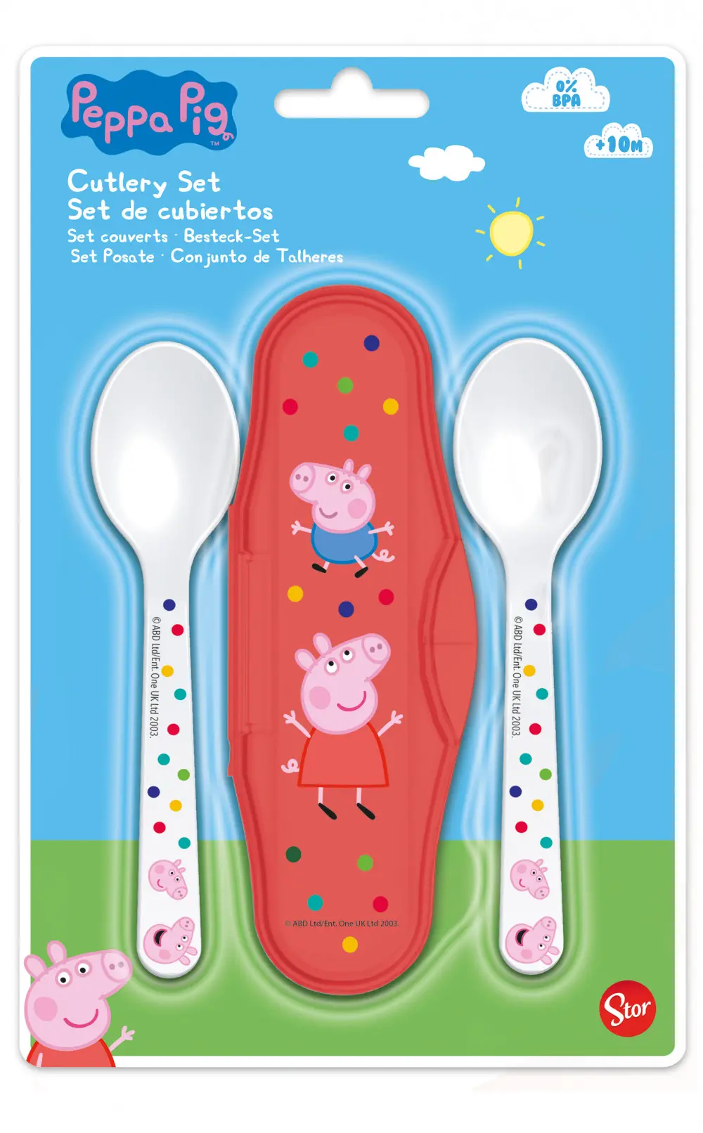 Peppa Pig Baby Set de ustensile de călătorie poza produsului