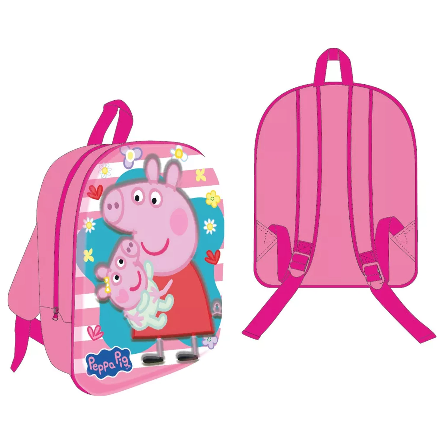 Peppa Pig Evie Rucsac 3D, Geanta 30 cm poza produsului