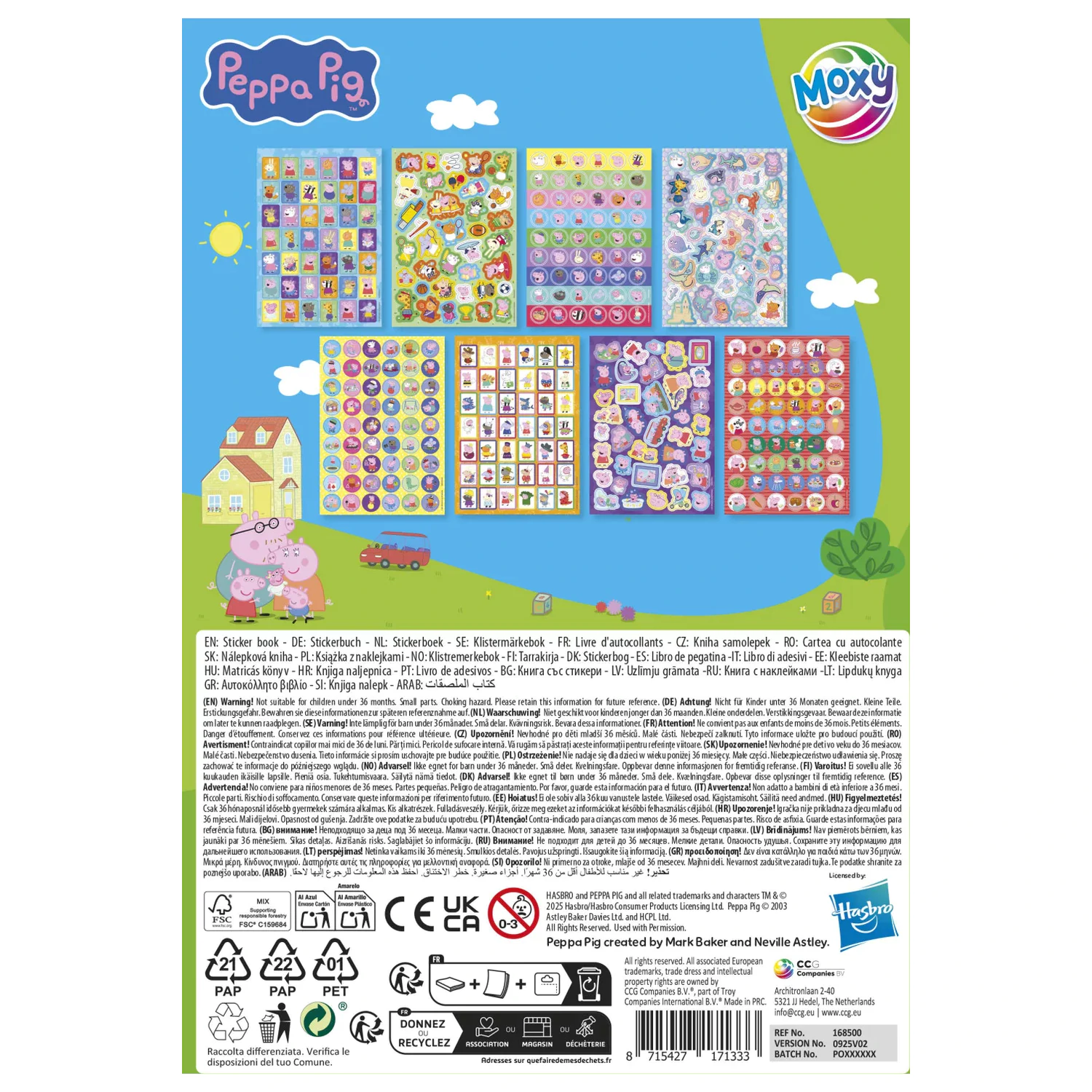 Peppa Pig Family Sticker Pack 8 coli poza produsului