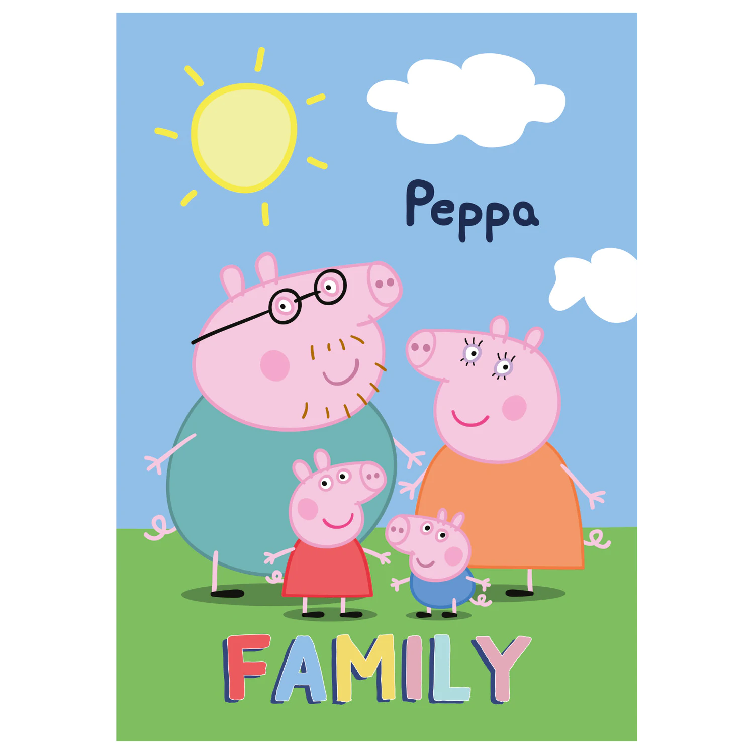 Peppa Pig Family Fleece Pătură poza produsului