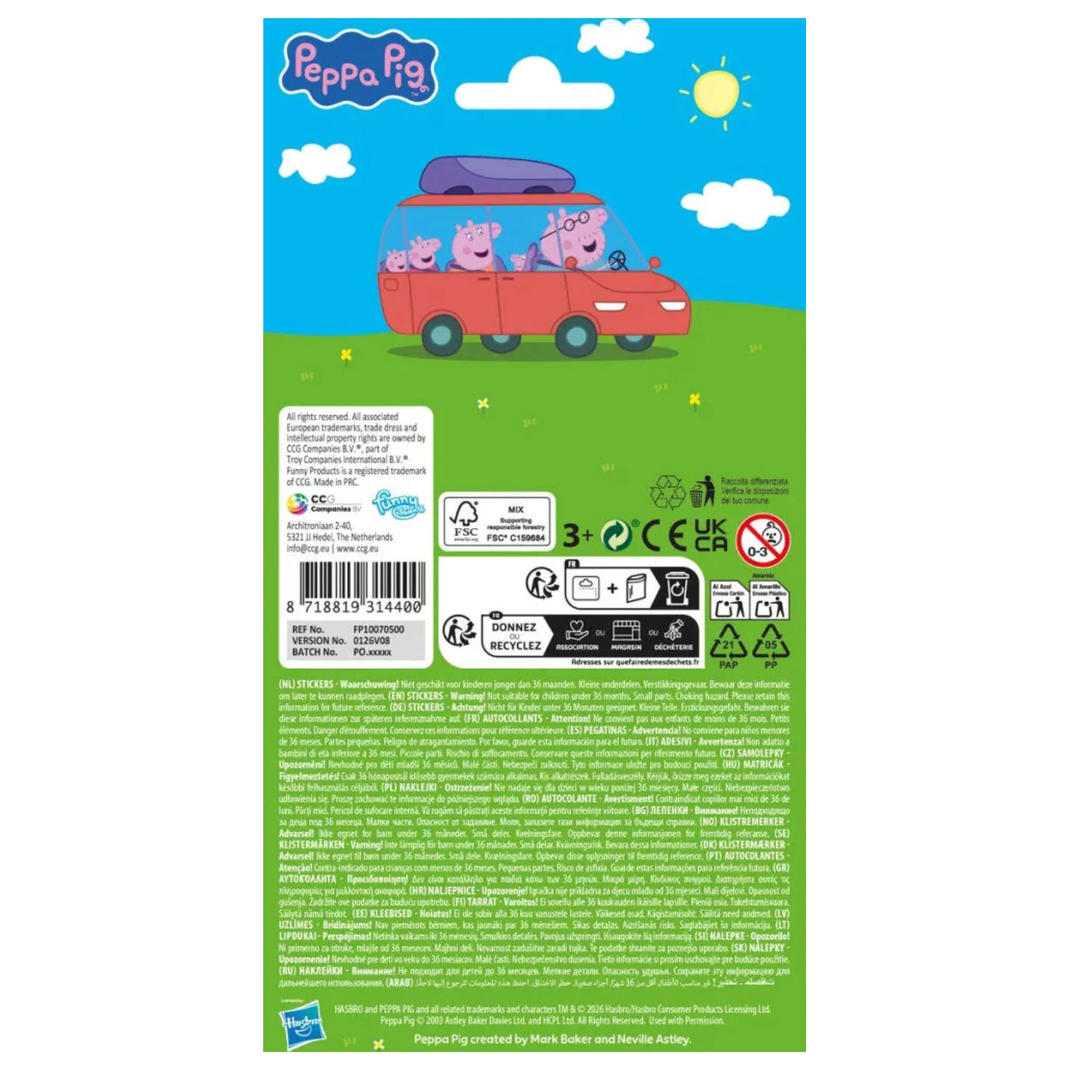 Peppa Pig Family Time sticker poza produsului