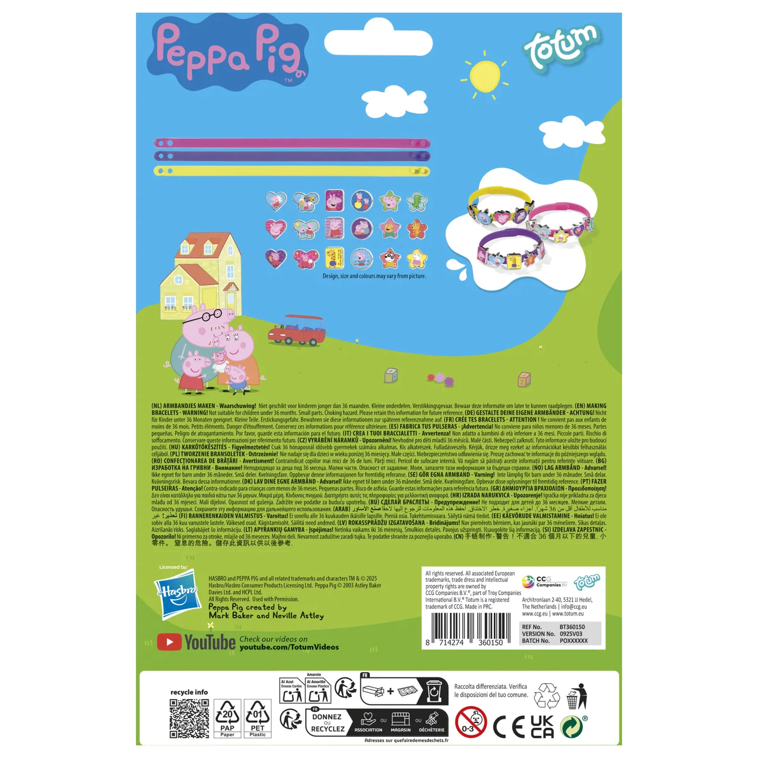 Peppa Pig Kit pentru crearea bratarilor distractive poza produsului
