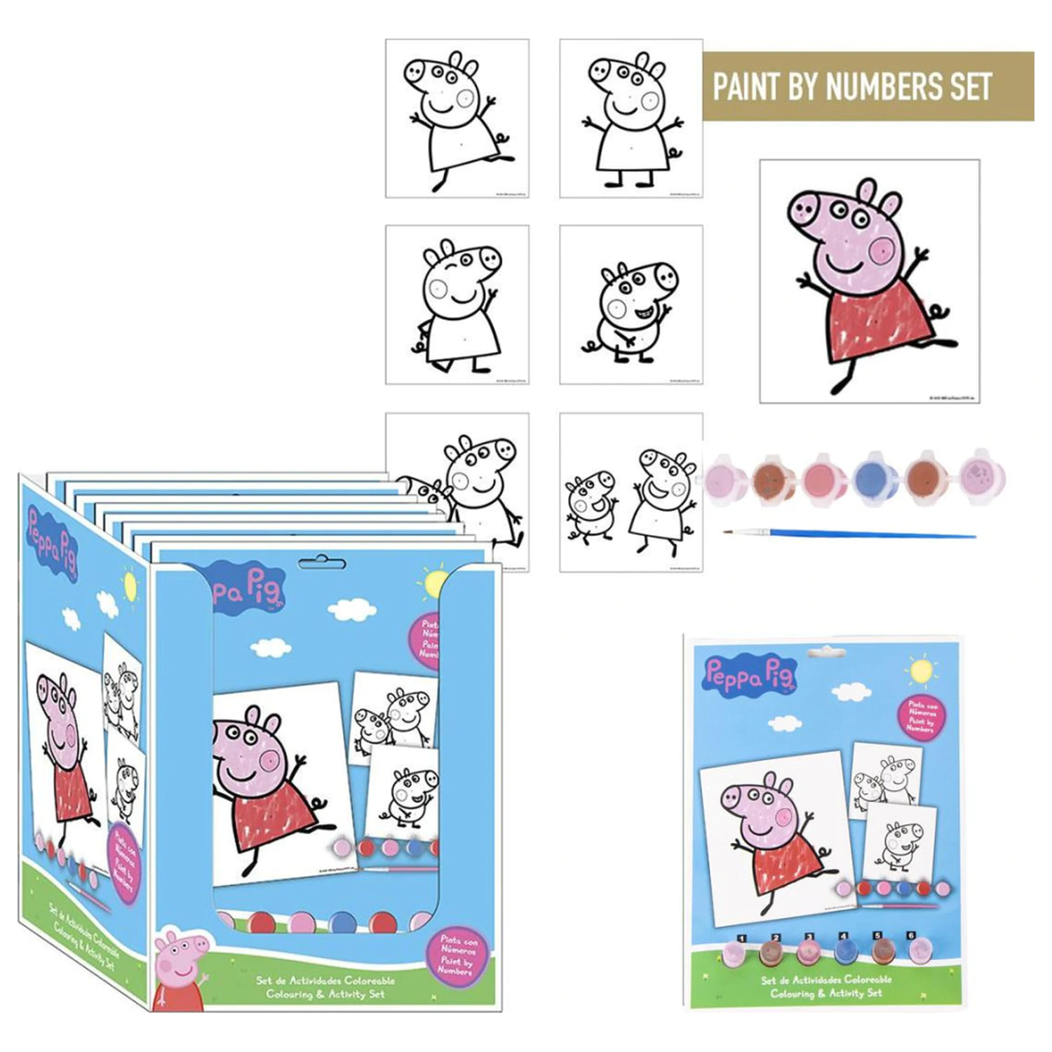 Peppa Pig Fun Set de colorat numerotat poza produsului