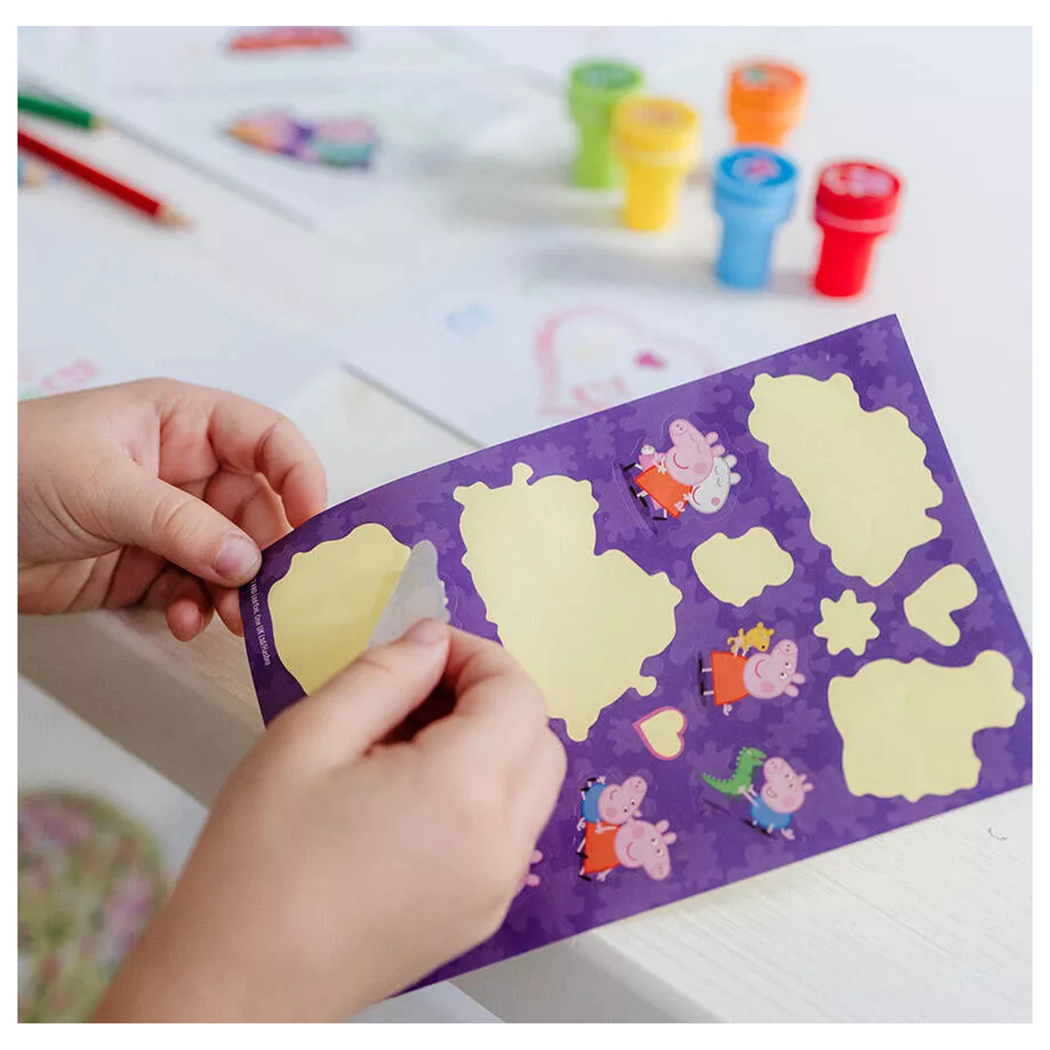 Peppa Pig Happiness Stamper Set creativ poza produsului