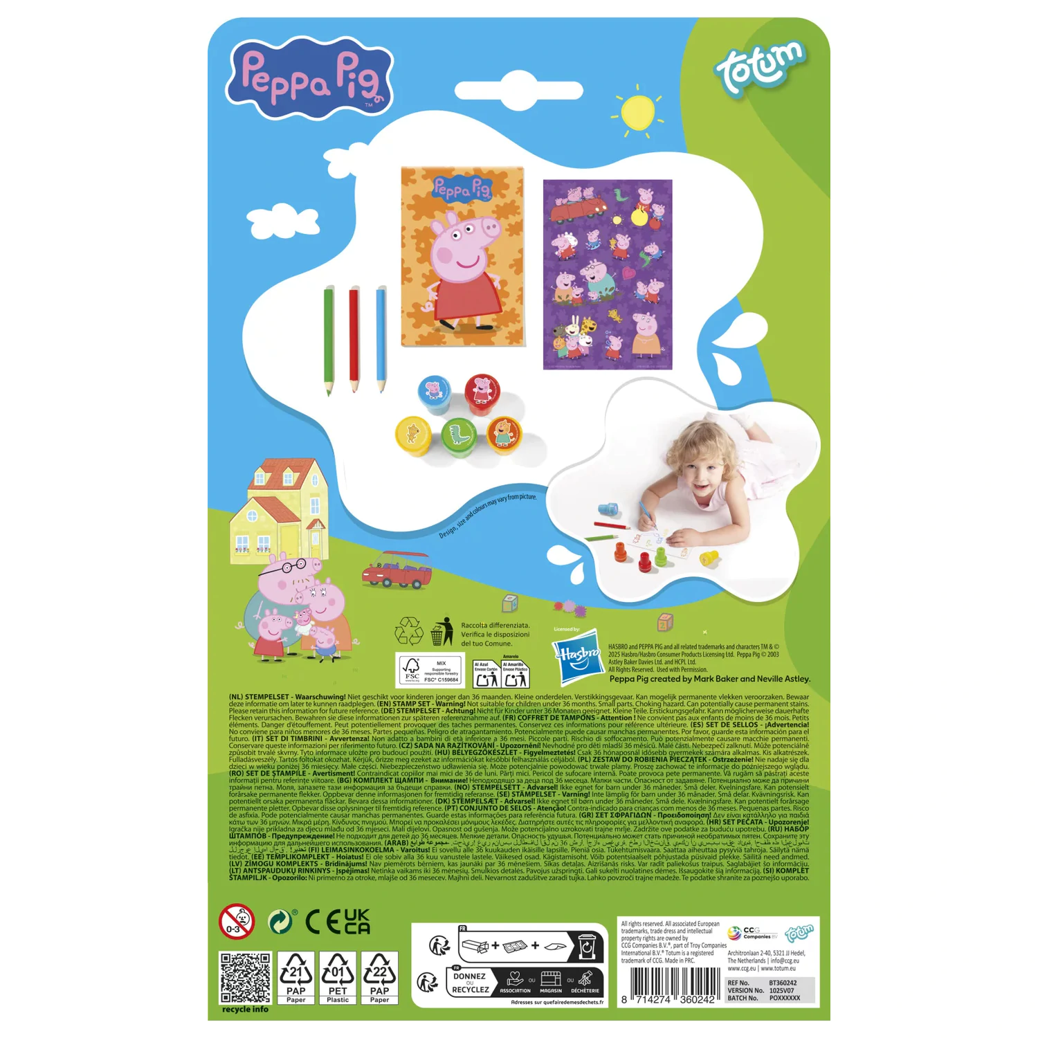 Peppa Pig Happiness Stamper Set creativ poza produsului