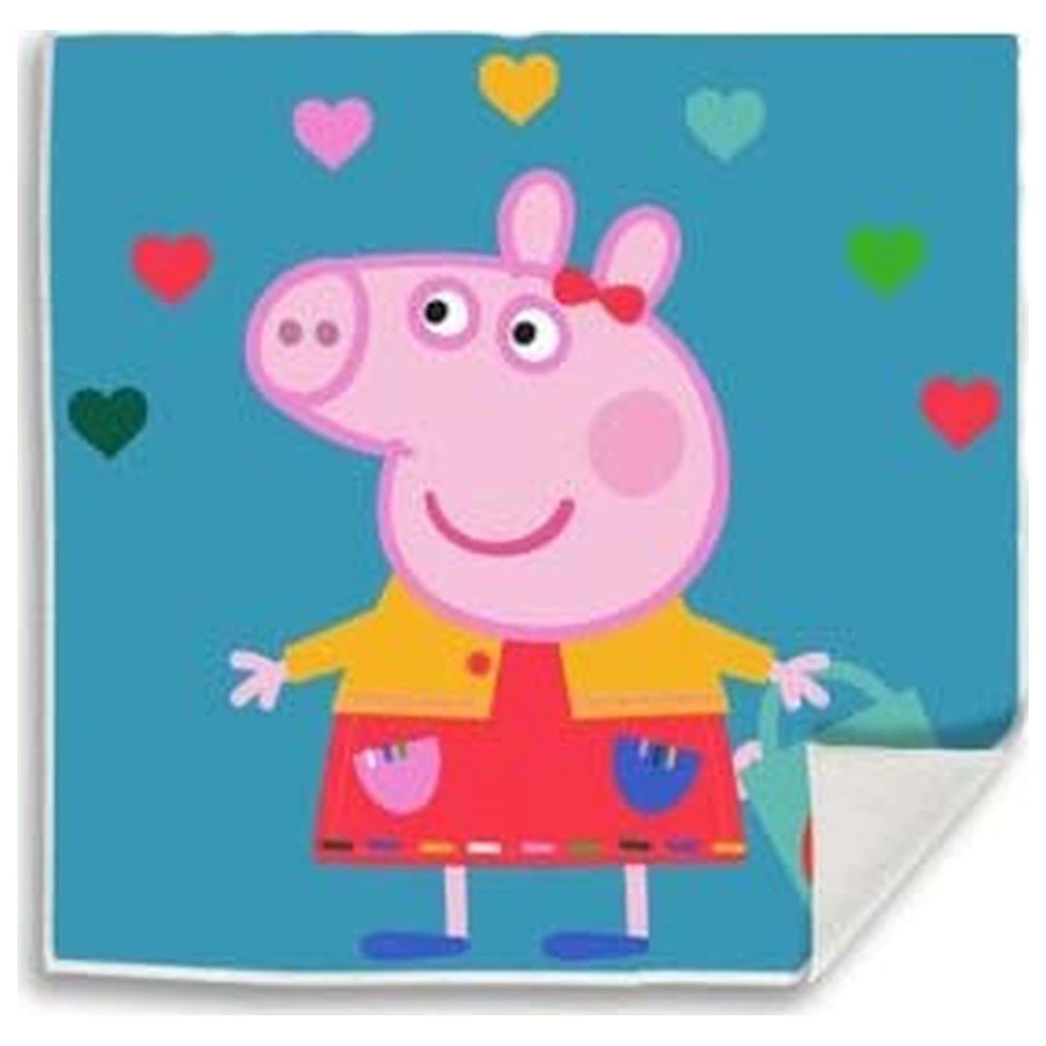 Peppa Pig Hearts Magic prosop de maini prosop de fata, Prosop 30x30cm poza produsului