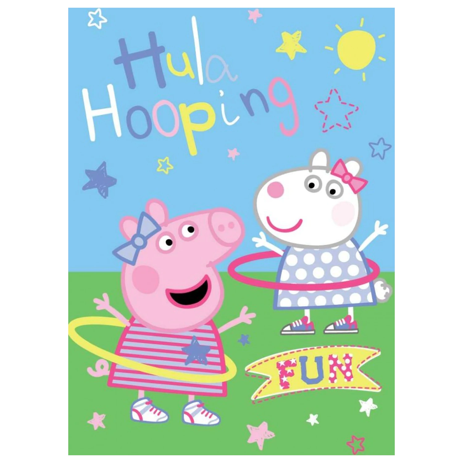 Peppa Pig Hula Hooping pătură din fleece poza produsului