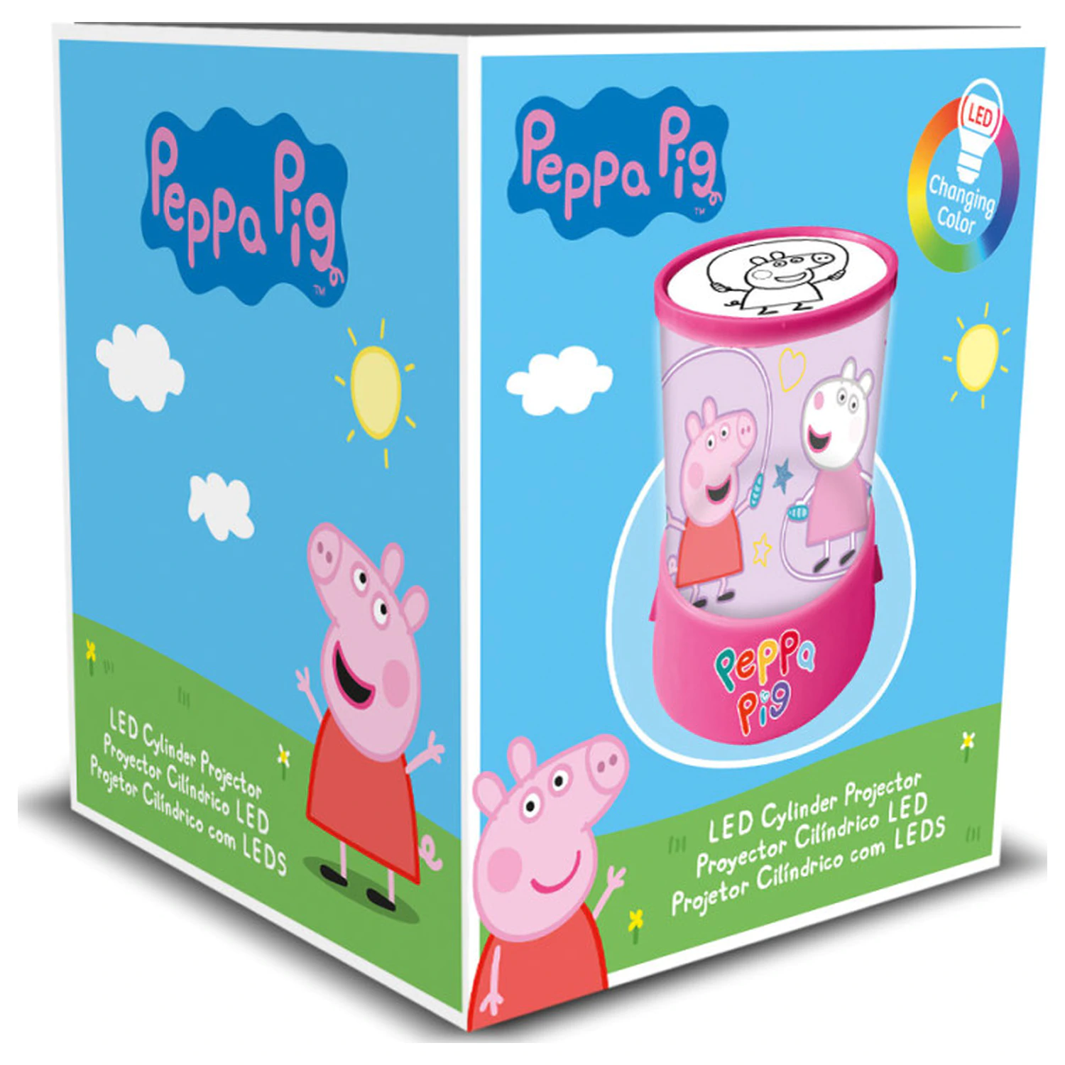 Peppa Pig Jump Rope 2-in-1 Proiector, Lampa, Lampa de Noapte poza produsului