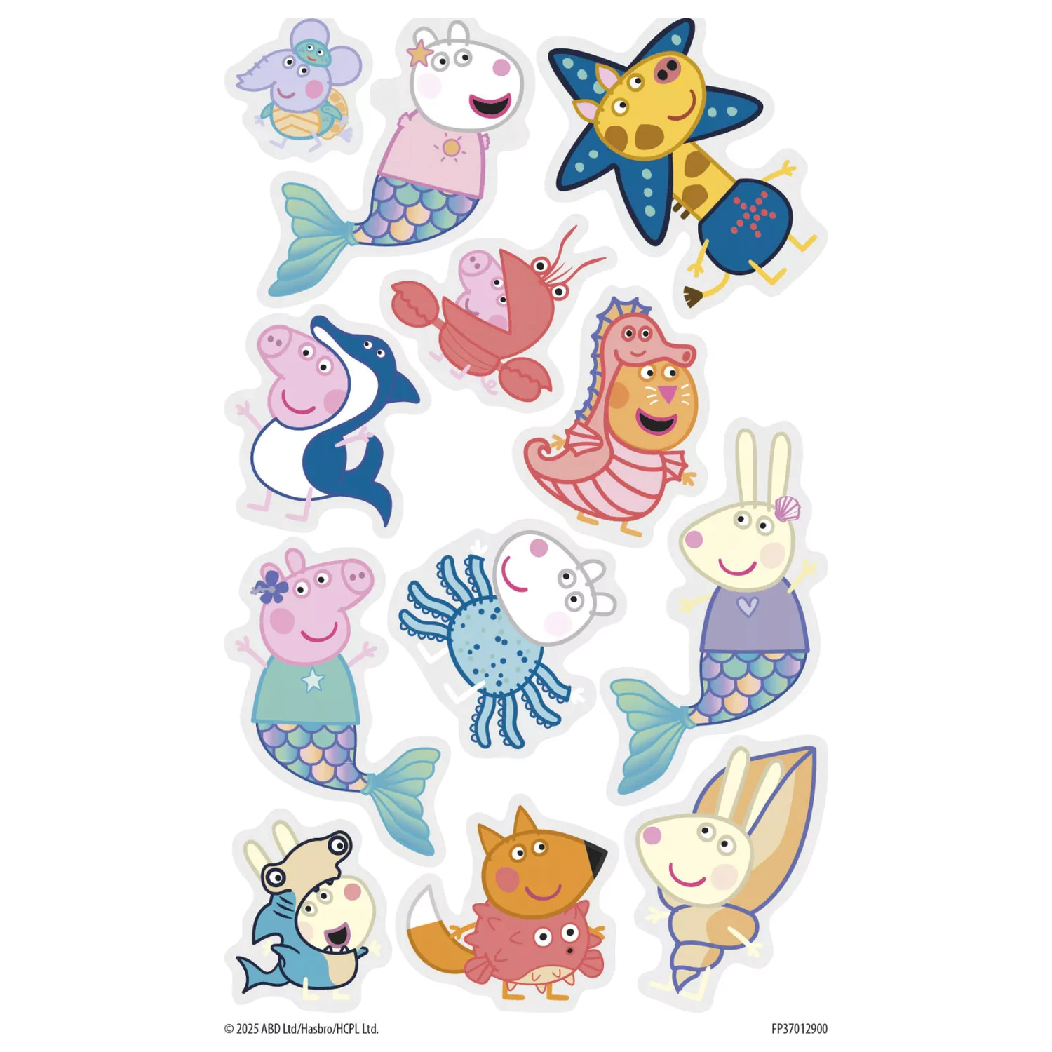 Peppa Pig Mermaid Tatuaje 12 buc poza produsului