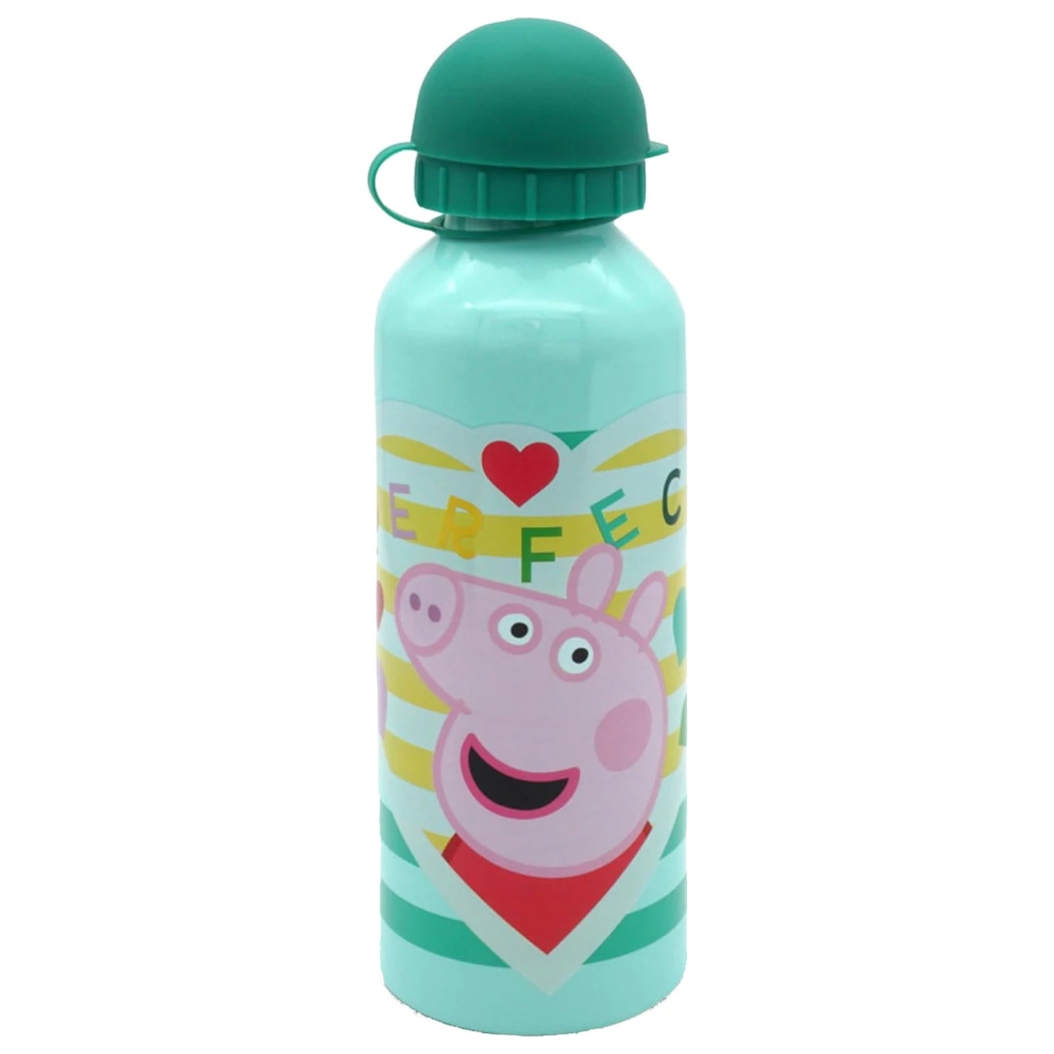 Peppa Pig Perfect bidon din aluminiu pentru apa cu capac de baut 500 ml poza produsului