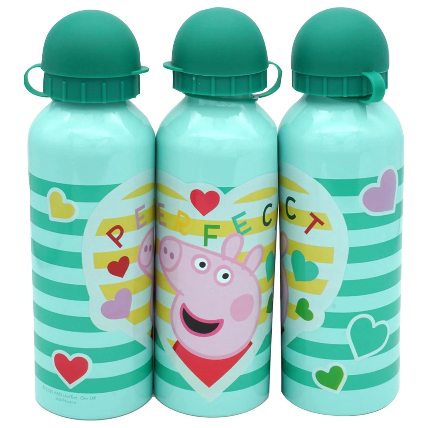 Peppa Pig Perfect bidon din aluminiu pentru apa cu capac de baut 500 ml poza produsului