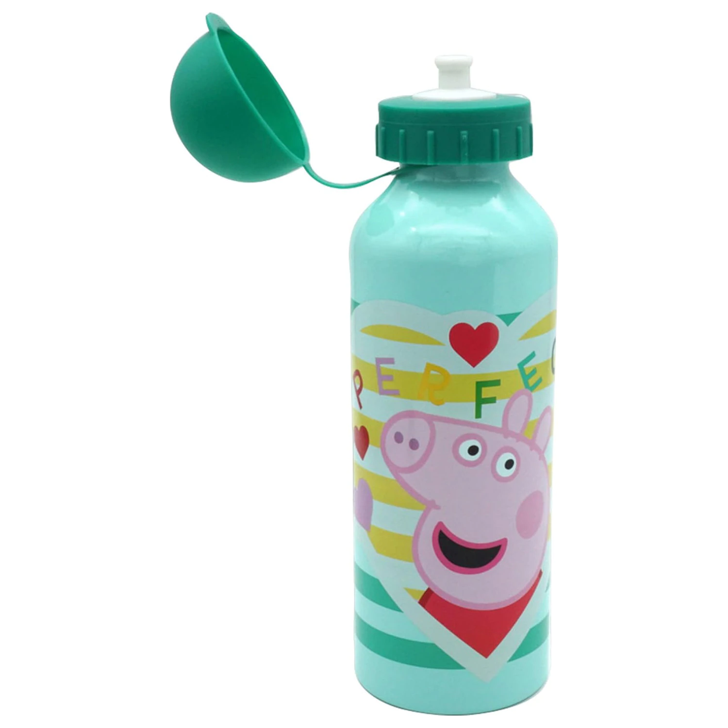 Peppa Pig Perfect bidon din aluminiu pentru apa cu capac de baut 500 ml poza produsului