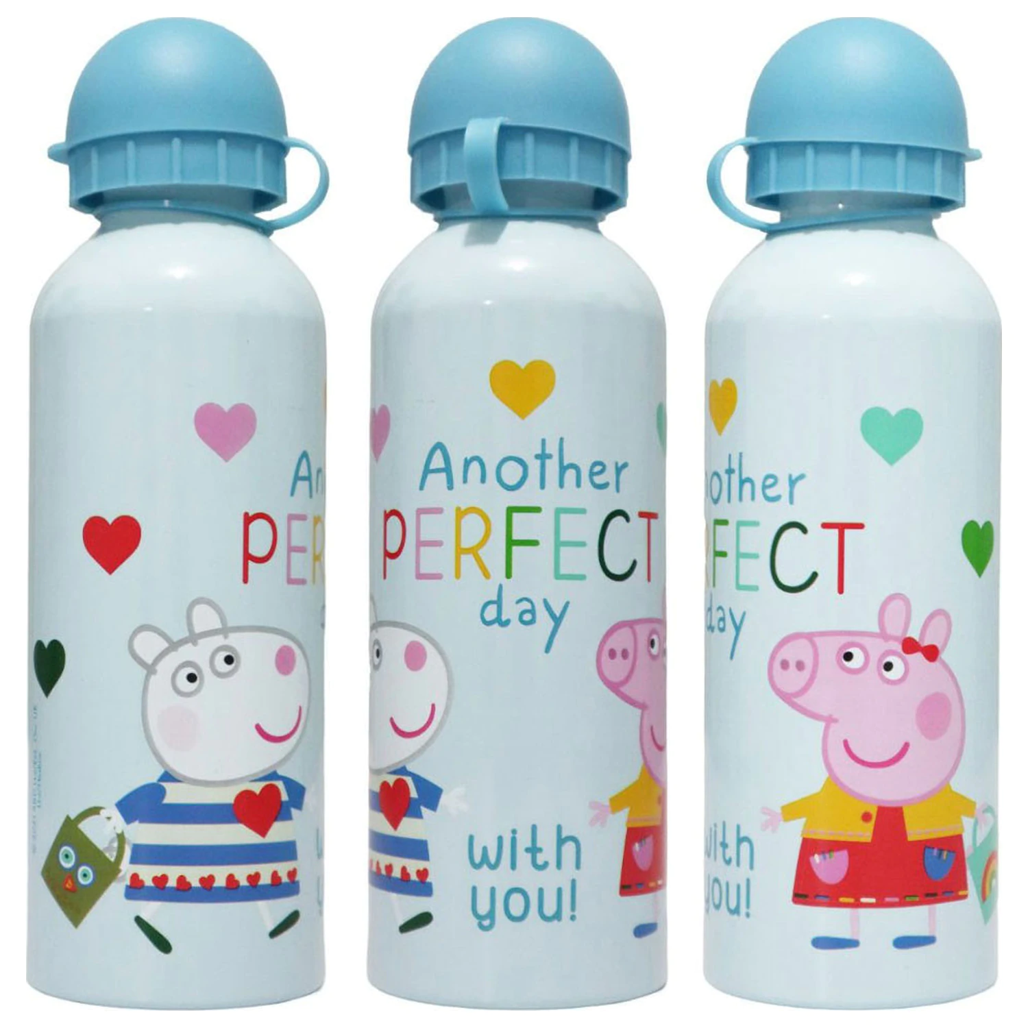 Peppa Pig Perfect Day sticla de apa din aluminiu cu cioc de baut 500 ml poza produsului