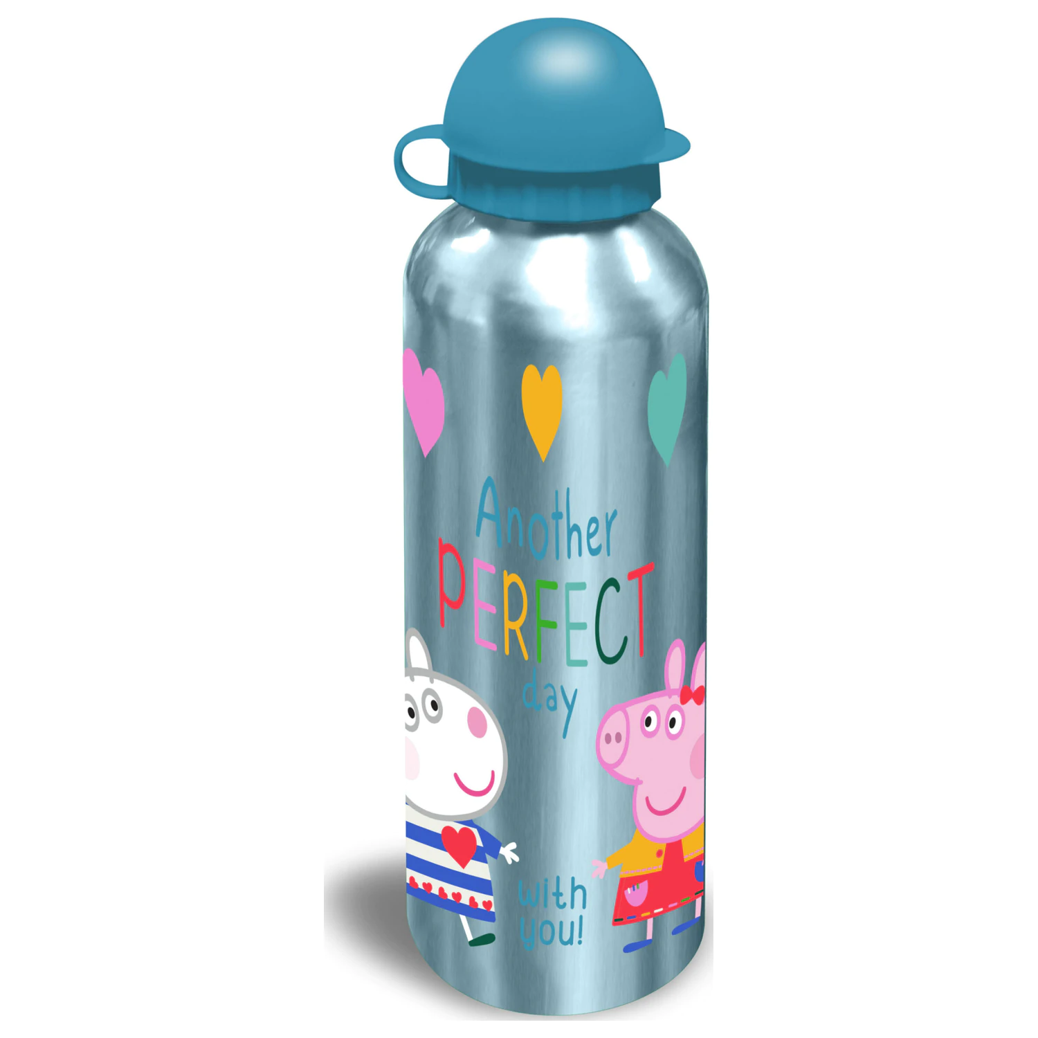 Peppa Pig Perfect Day sticla de apa din aluminiu cu cioc de baut 500 ml poza produsului
