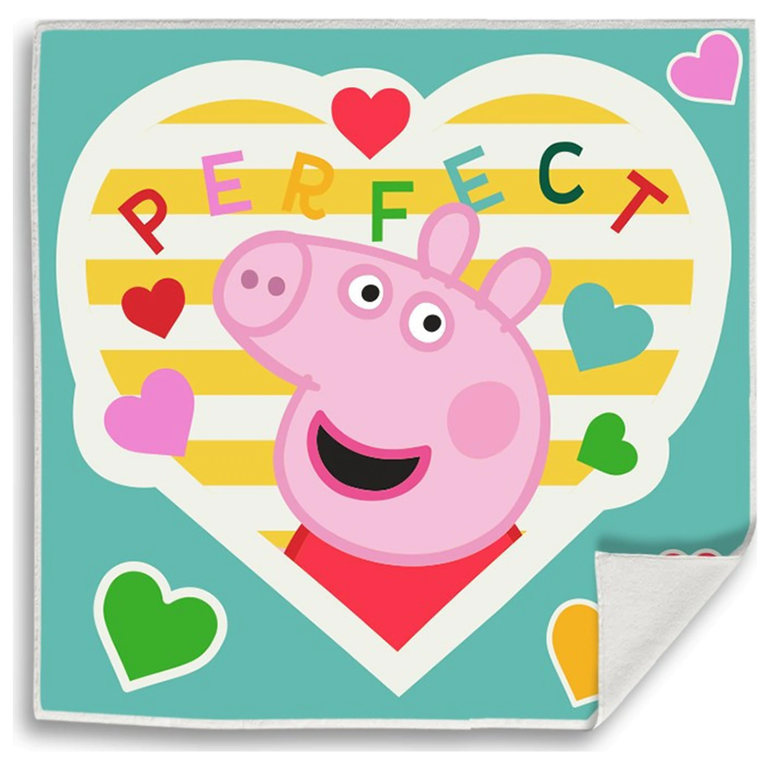 Peppa Pig Perfect Magical Prosop de mana si fata, Prosop 30x30cm poza produsului