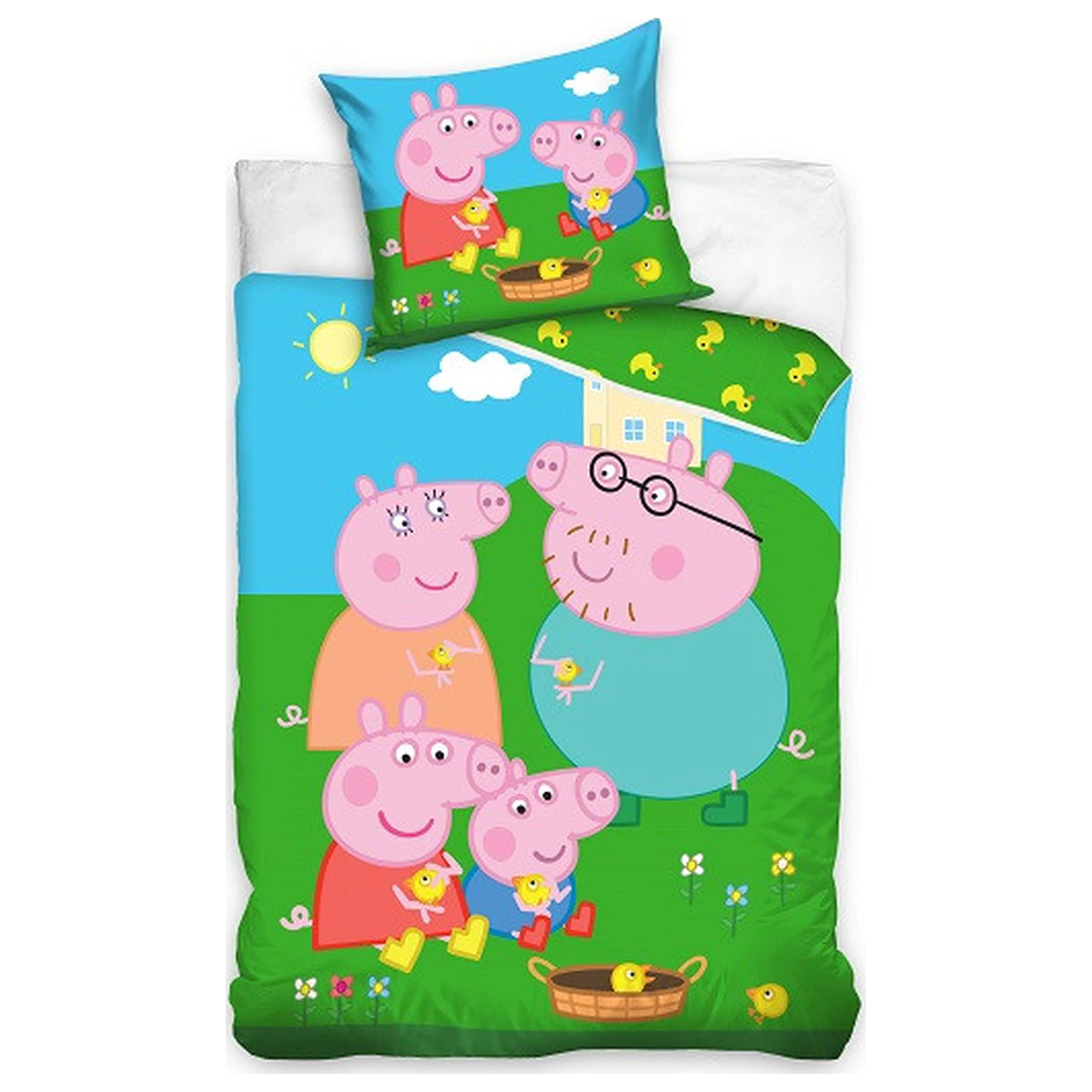 Peppa Pig Piggy Family Husă de plapumă poza produsului