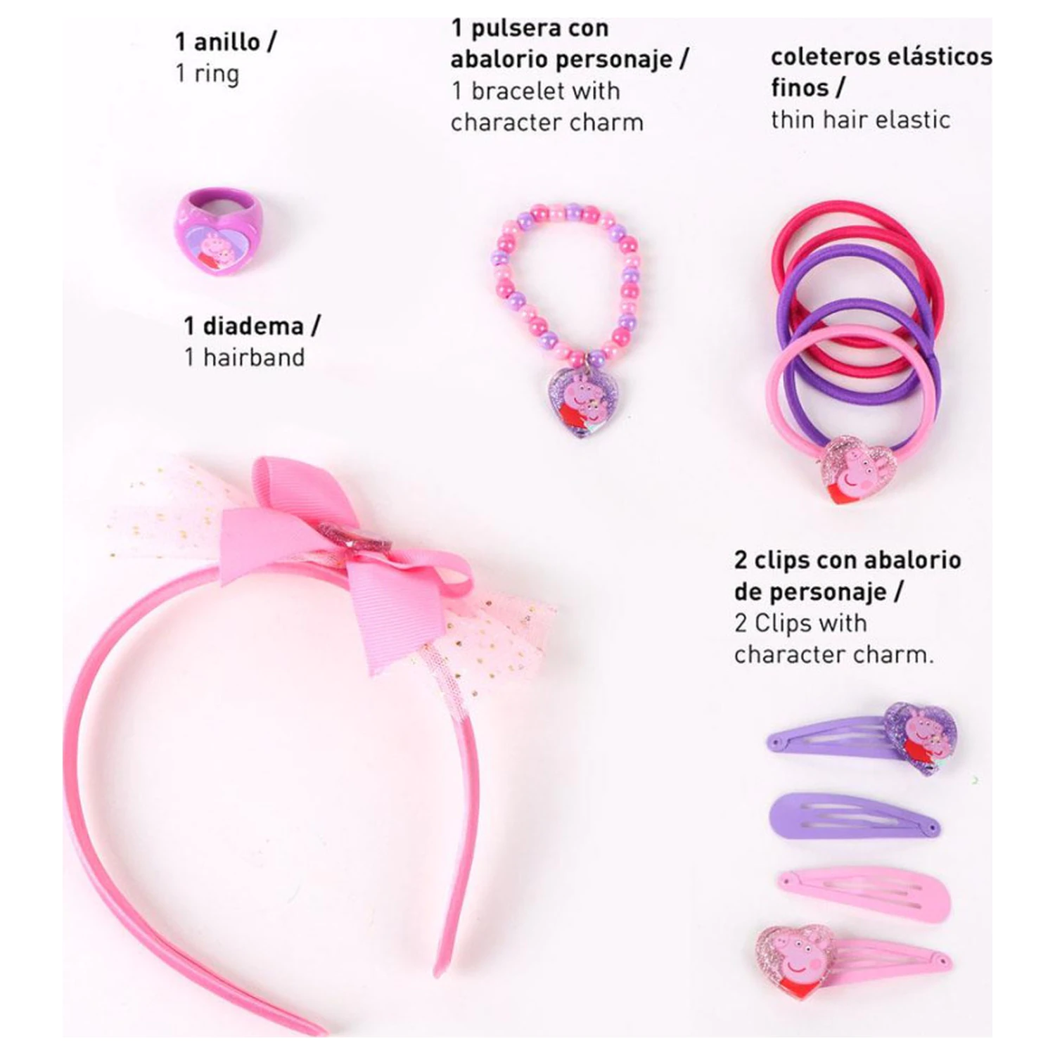 Peppa Pig Sisters Set accesorii de par poza produsului