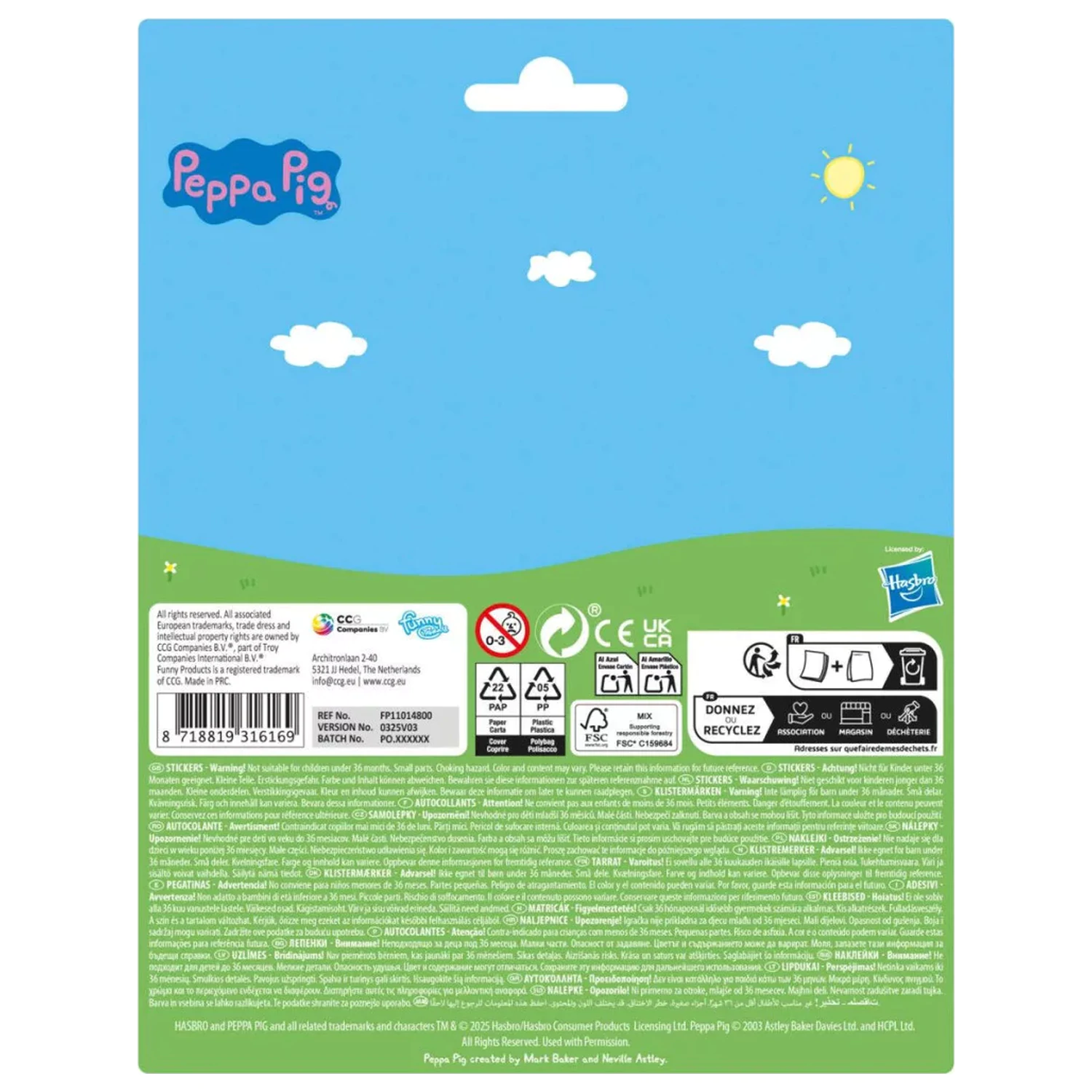 Peppa Pig Space Sticker poza produsului