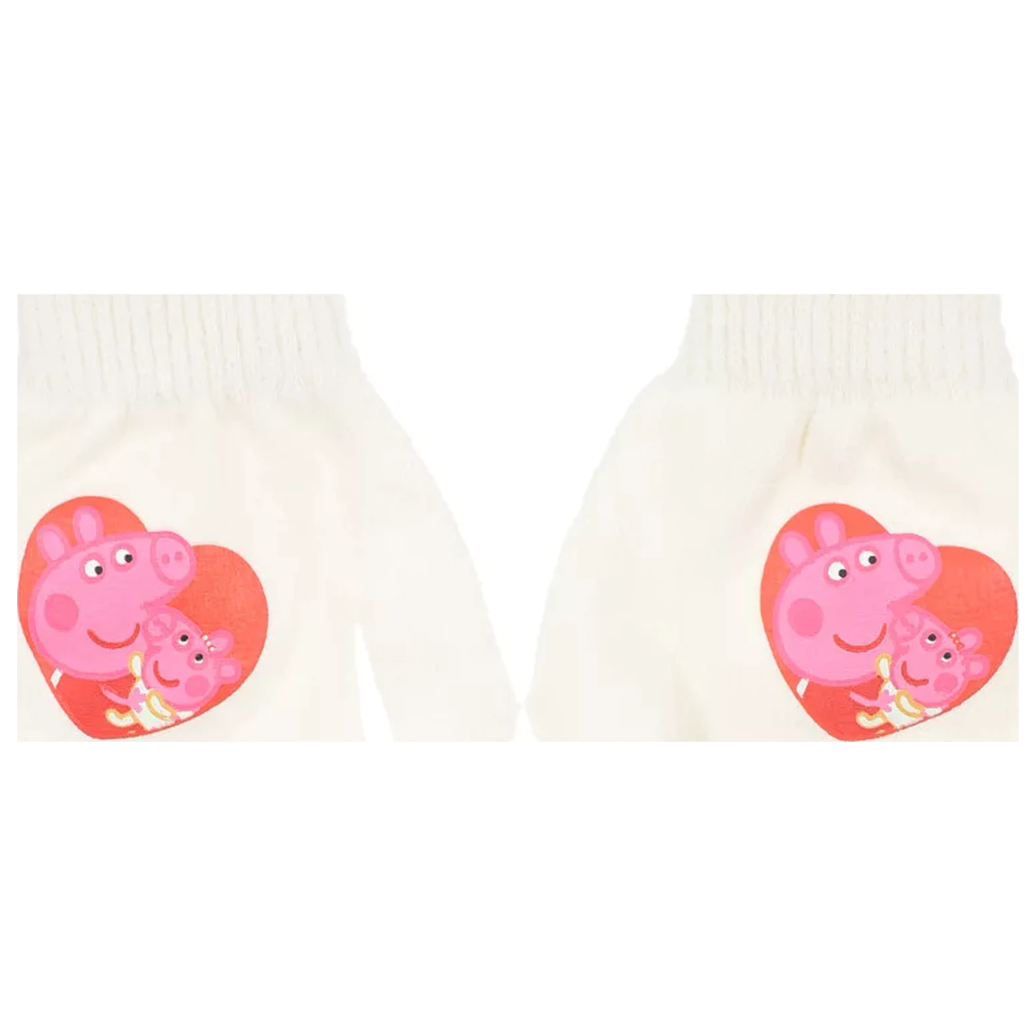 Manusi copii Peppa Pig White Heart poza produsului