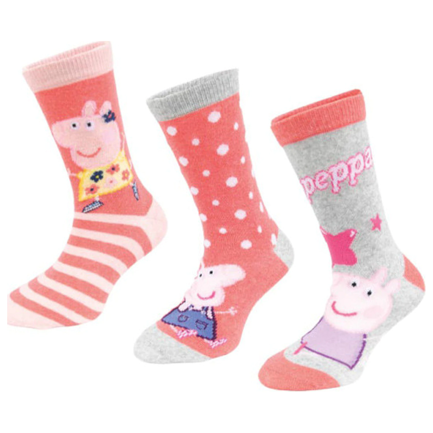 Peppa Pig White Stars șosete pentru copii 31/34 poza produsului