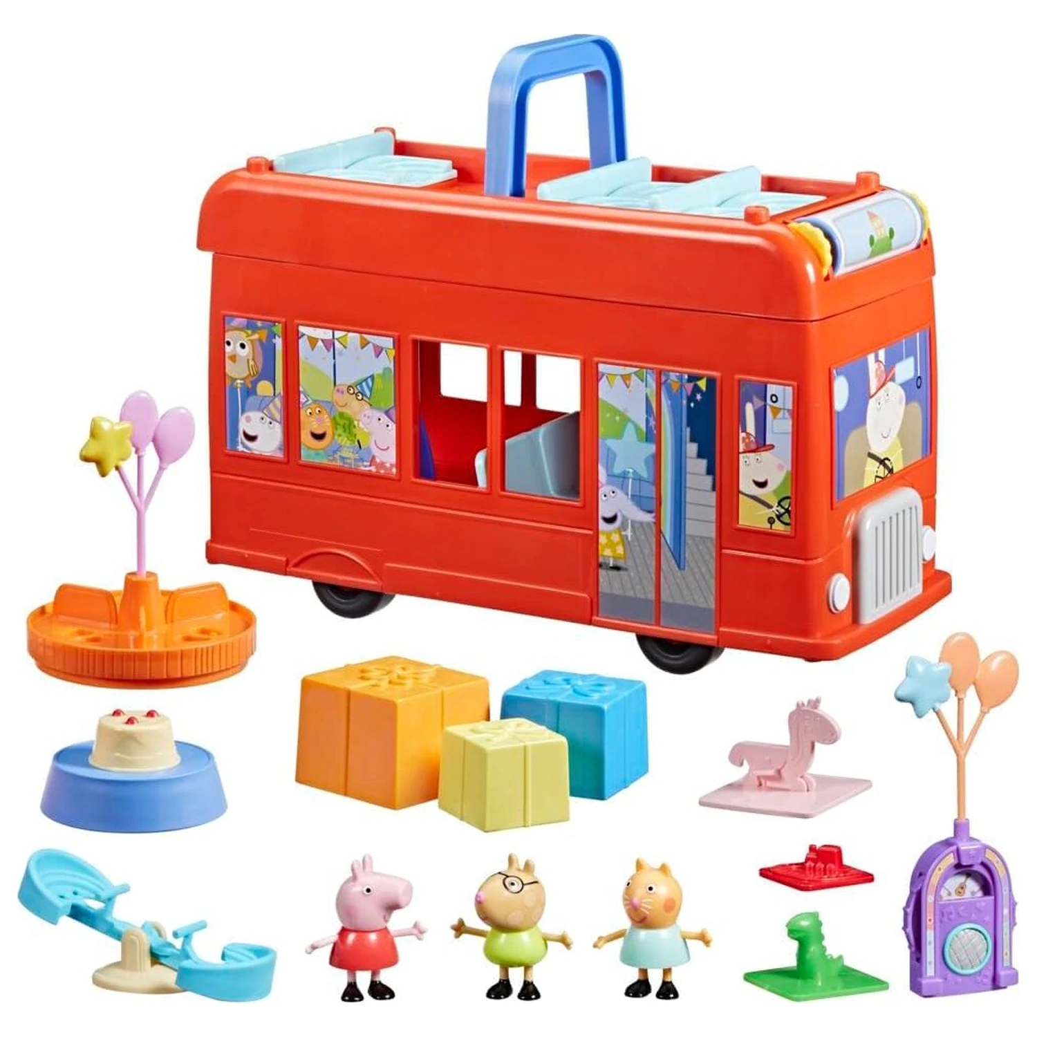 Peppa Pig Set de joaca Autobuz de petrecere 2-in-1 poza produsului