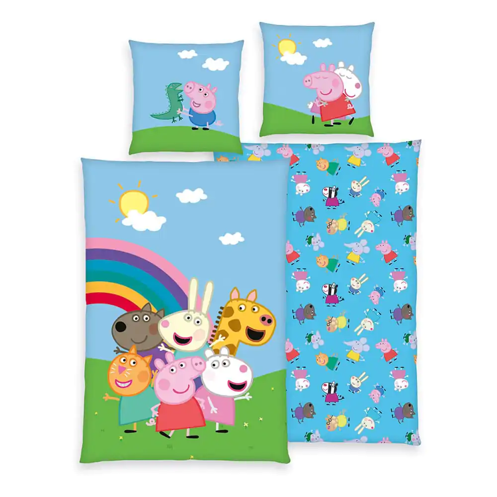 Lenjerie de pat Peppa Pig 135 x 200 cm poza produsului