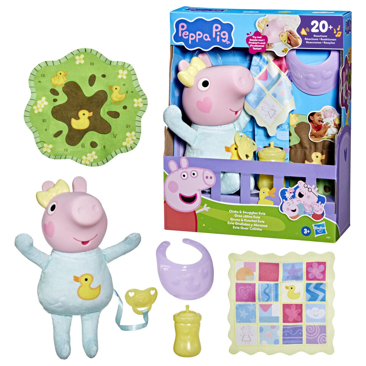 Peppa Pig Evie Grunts and Hugs papusa poza produsului