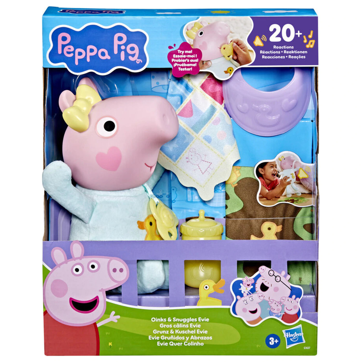 Peppa Pig Evie Grunts and Hugs papusa poza produsului