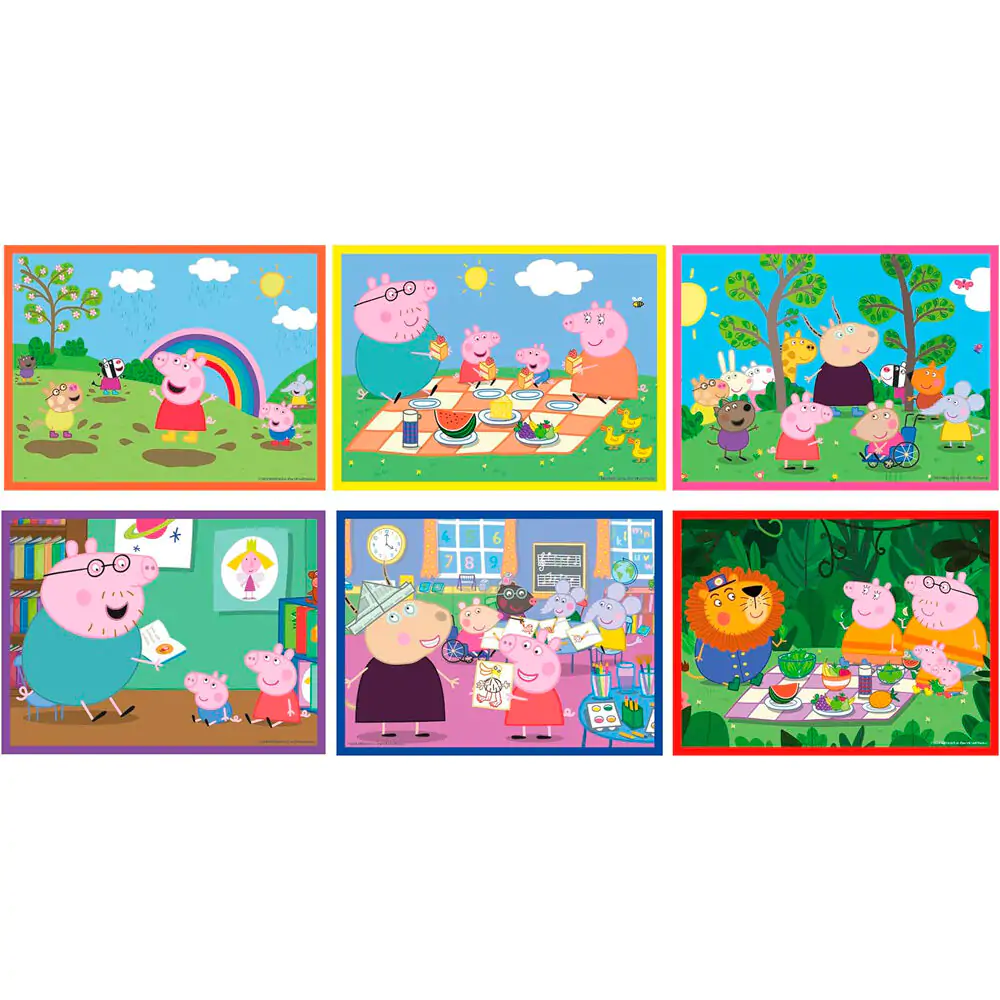 Peppa Pig cube puzzle 12 piese poza produsului