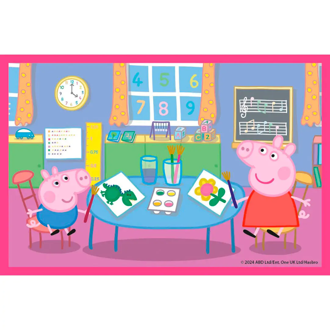 Peppa Pig puzzle cub 6 piese poza produsului