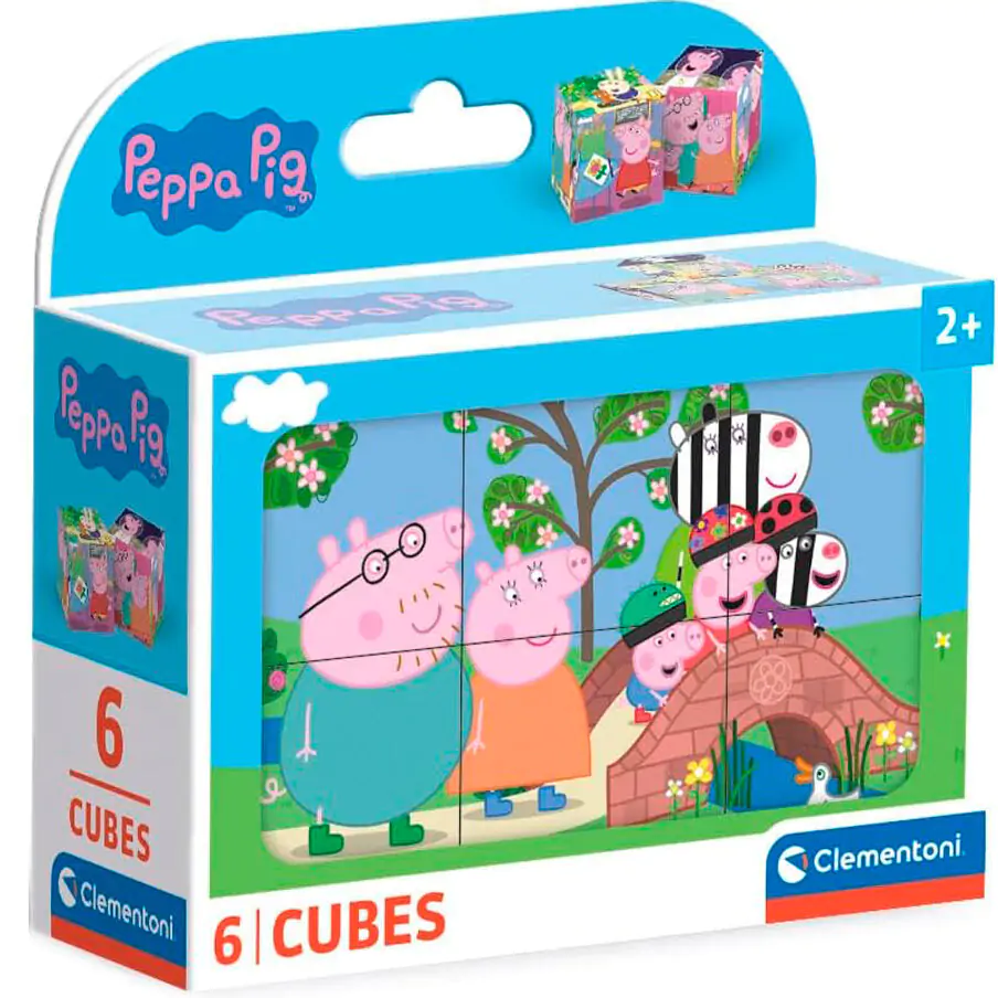 Peppa Pig puzzle cub 6 piese poza produsului