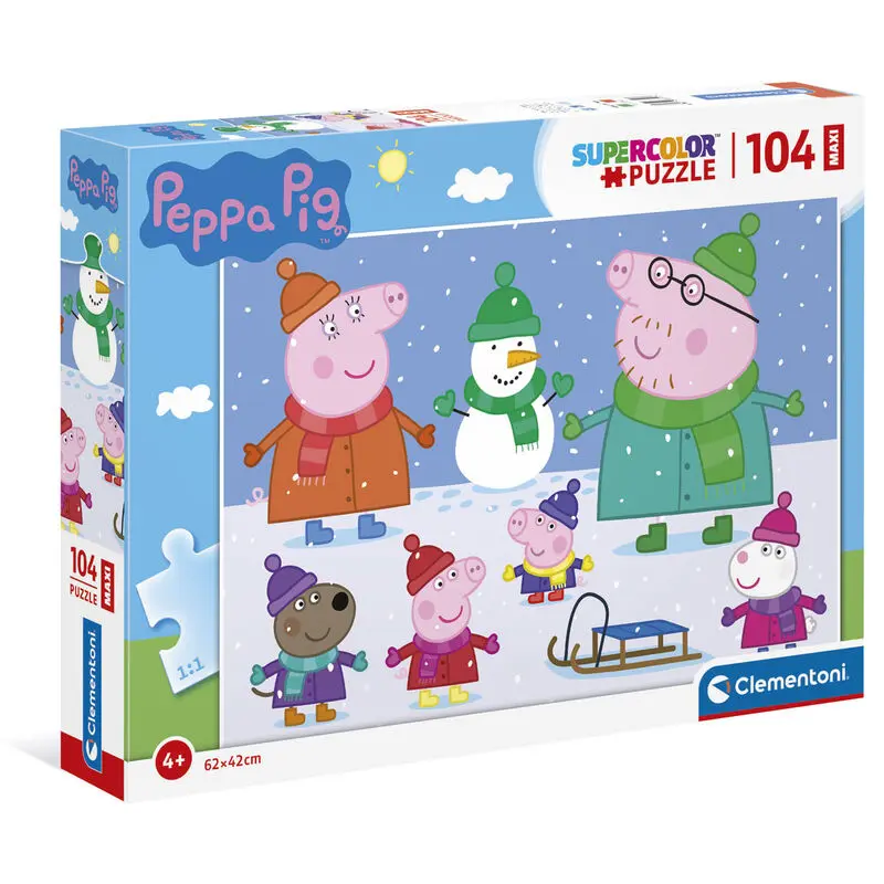 Peppa Pig Maxi puzzle 104 piese poza produsului