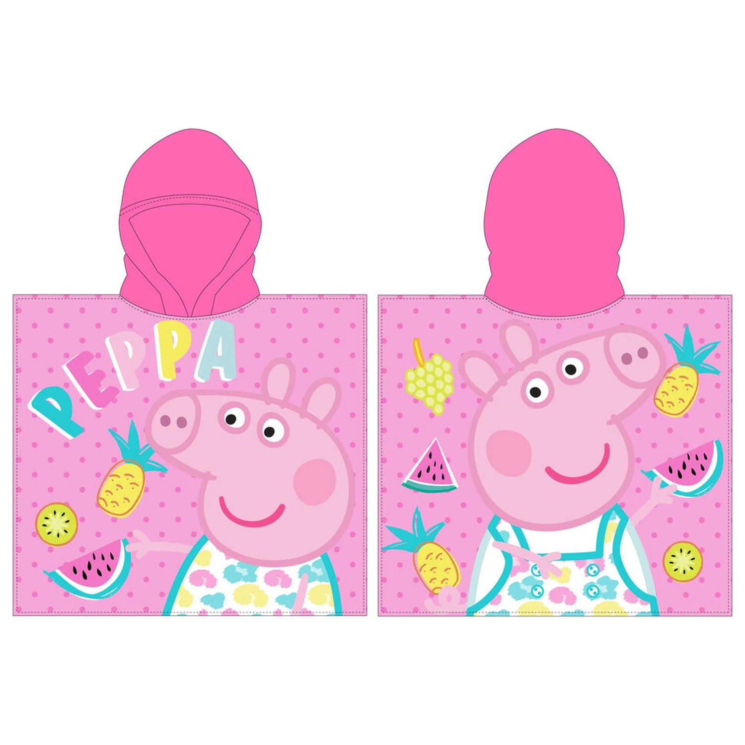 Peppa Pig prosop poncho din microfibra poza produsului