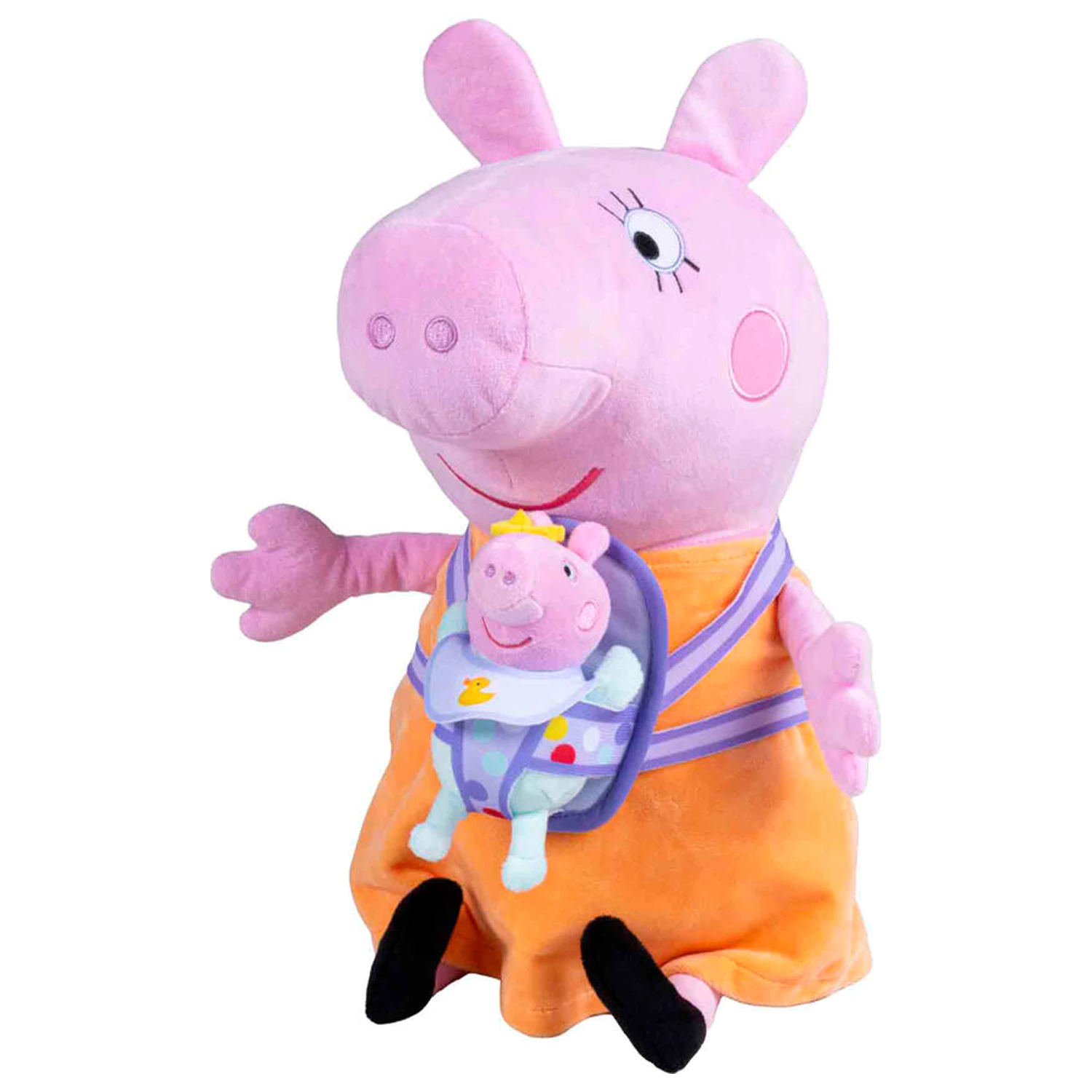 Peppa Pig Mummy Pig with Evie jucarie de plus 33cm poza produsului