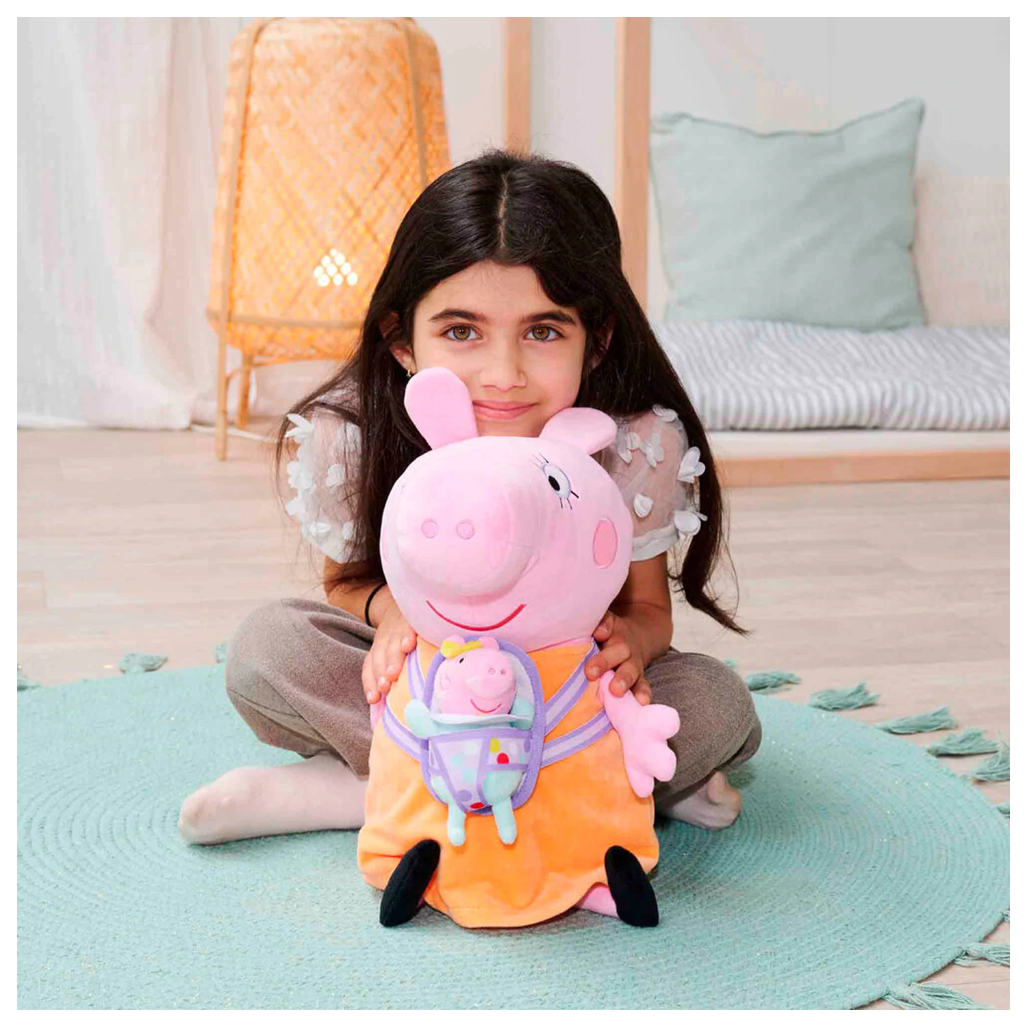 Peppa Pig Mummy Pig with Evie jucarie de plus 33cm poza produsului
