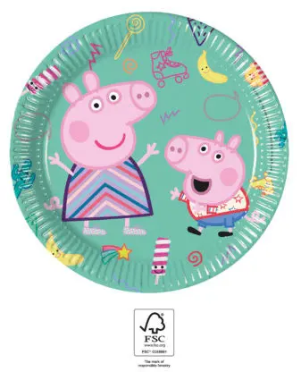 Peppa Pig Next Generation, Peppa Pig Farfurii de hârtie 8 buc 20 cm FSC poza produsului