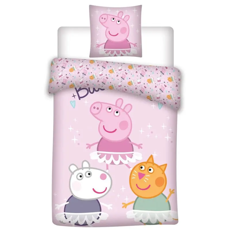 Peppa Pig husa de pilota din bumbac pentru pat 90cm poza produsului