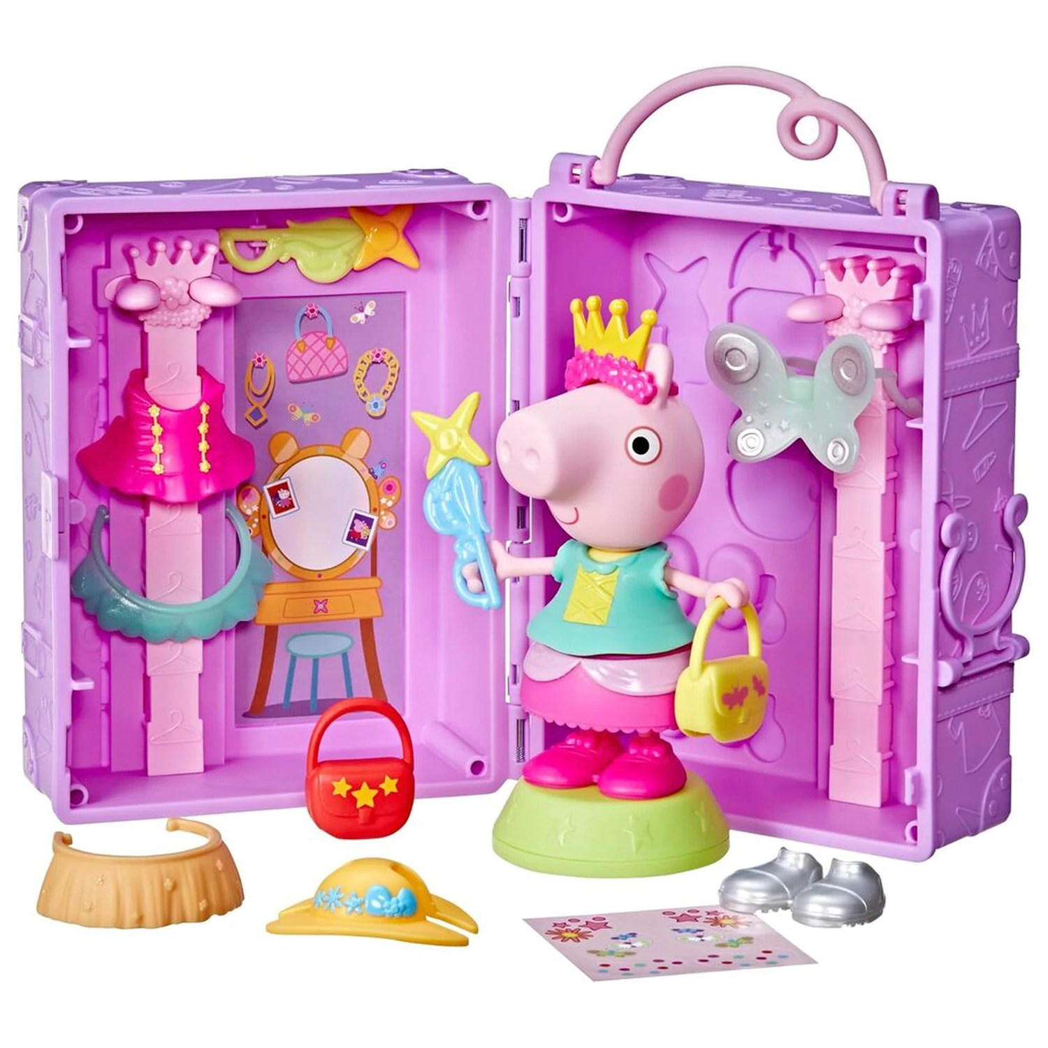 Peppa Pig Peppa's Dress-Up garderoba + figura 15cm poza produsului