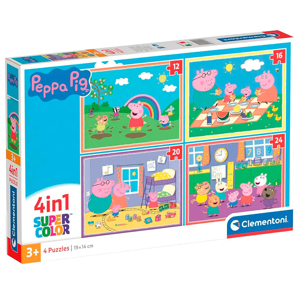 Puzzle Peppa Pig 12-16-20-24 piese poza produsului