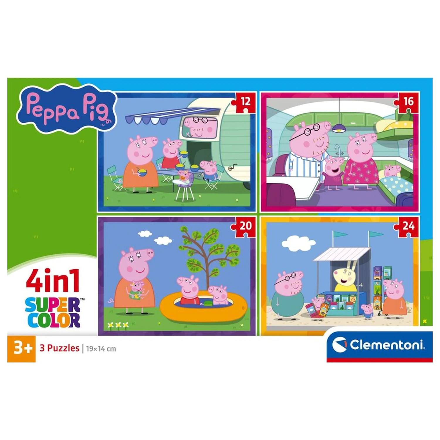 Peppa Pig puzzle 12-16-20-24 piese poza produsului