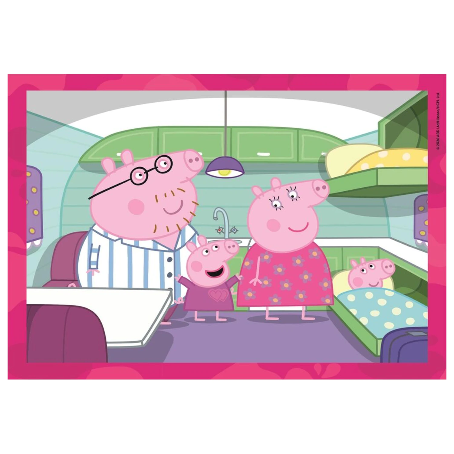 Peppa Pig puzzle 12-16-20-24 piese poza produsului